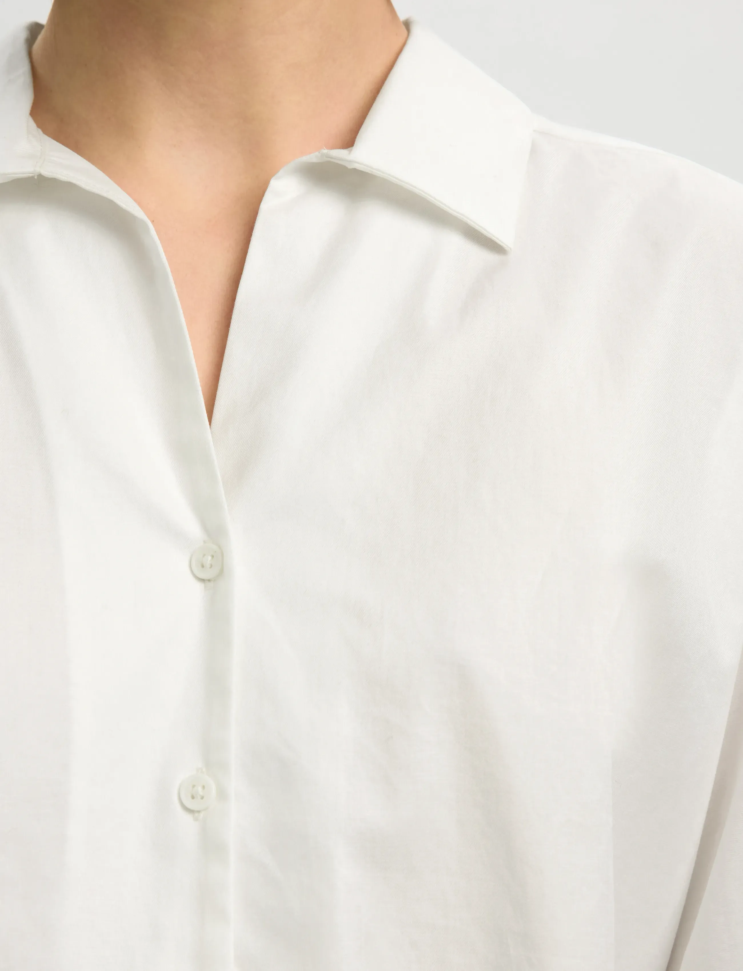 Selected - SLWEMILIA OVERSIZE 3/4 SHIRT NOOS - chemises à manches longues - bright white - 4