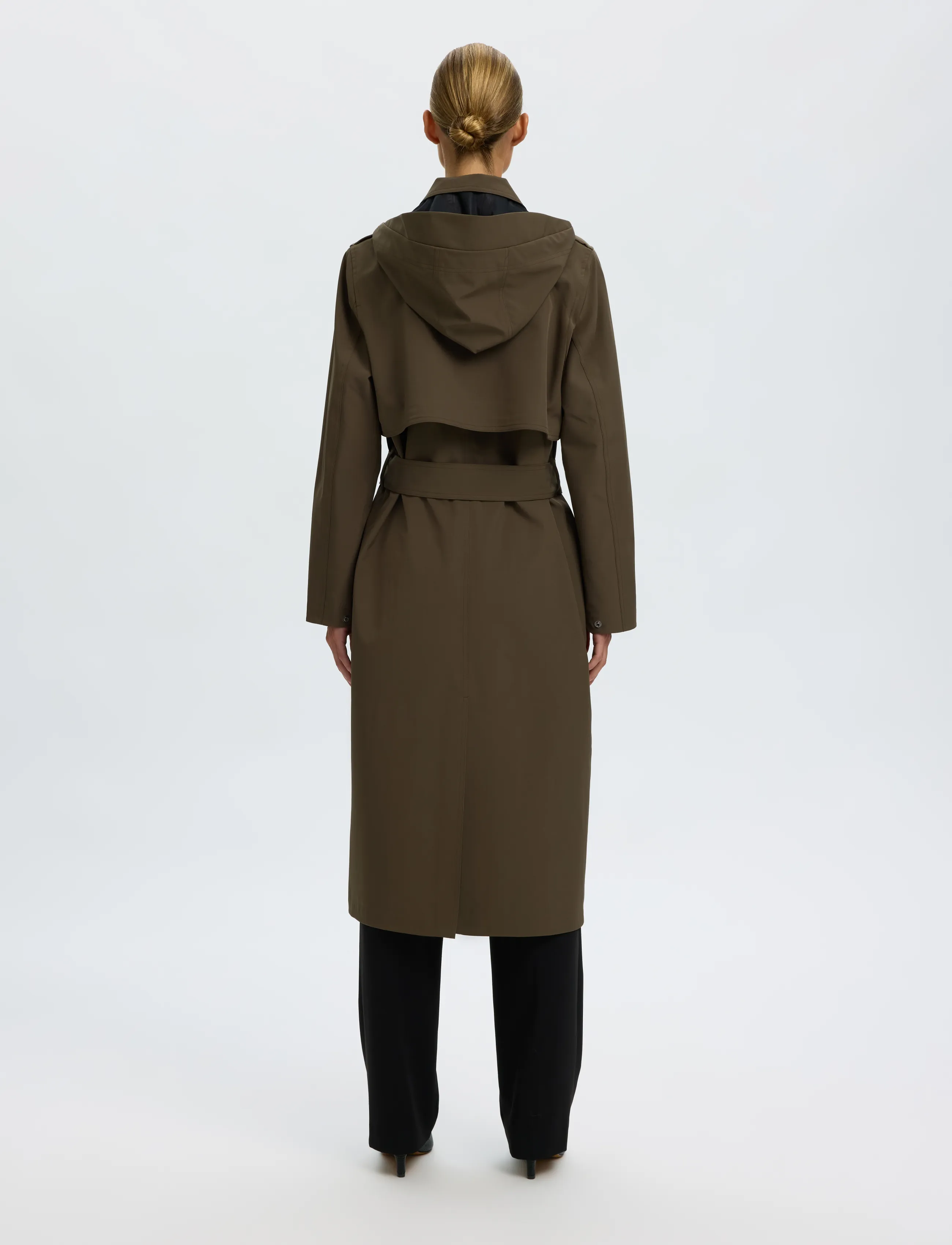 Selected - SLWNEW ALINE TECH TRENCHCOAT NOOS - vihmamantlid - grape leaf - 2