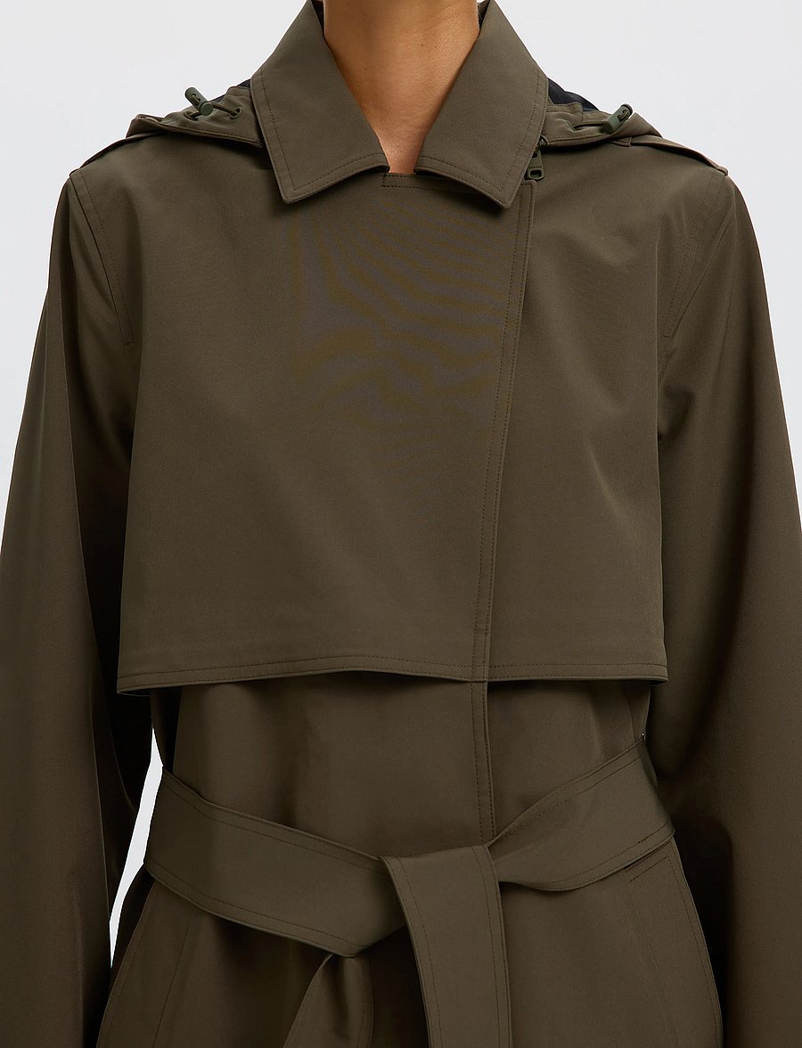 Selected - SLWNEW ALINE TECH TRENCHCOAT NOOS - vihmamantlid - grape leaf - 4