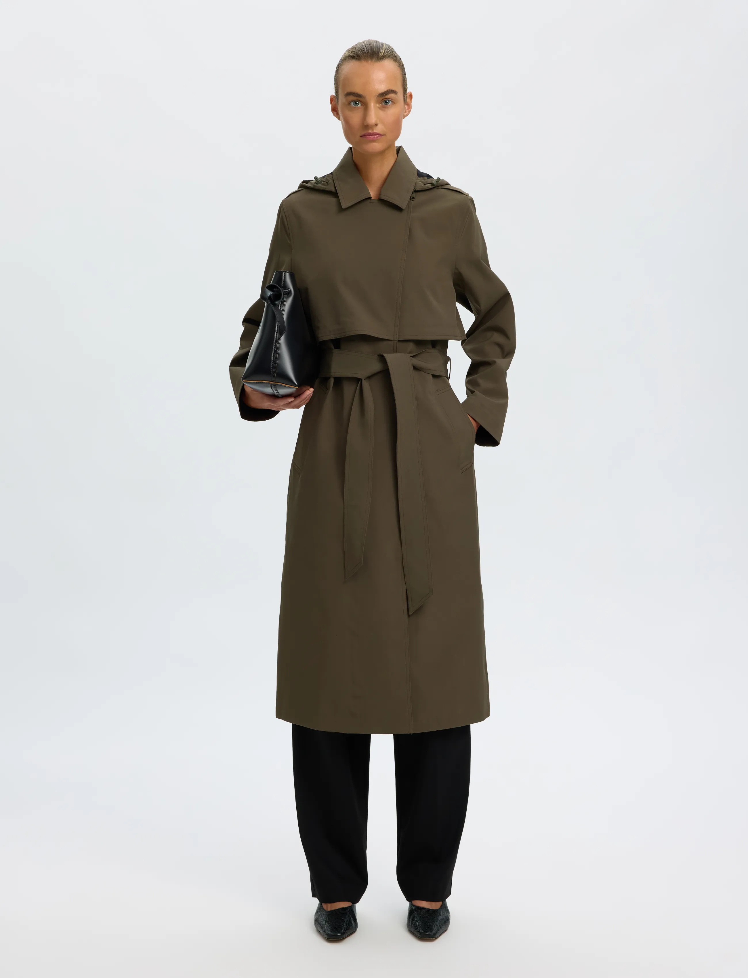 Selected - SLWNEW ALINE TECH TRENCHCOAT NOOS - vihmamantlid - grape leaf - 5