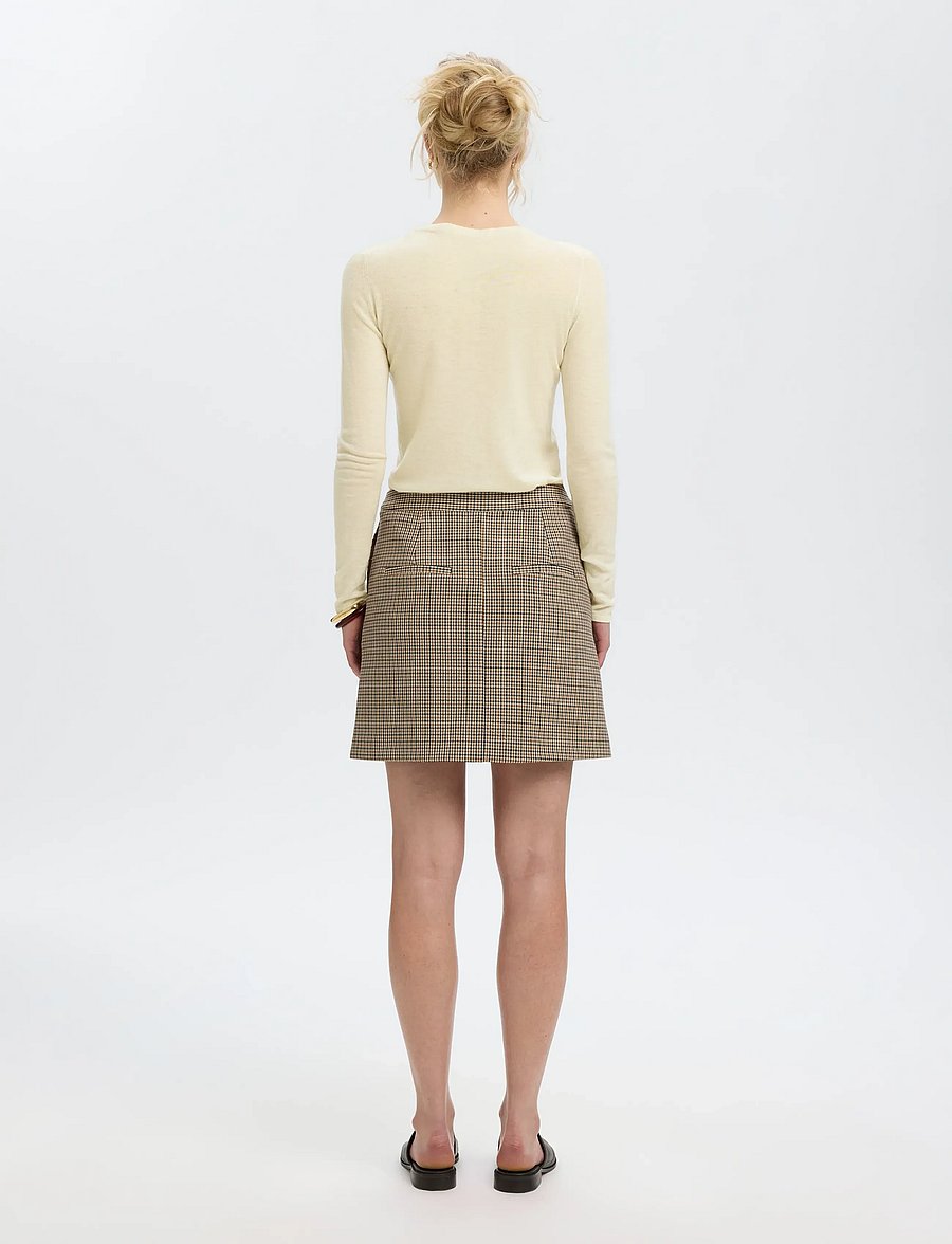 Selected - SLWVENDY LS KNIT WOOL O-NECK NOOS - pullover - birch - 2