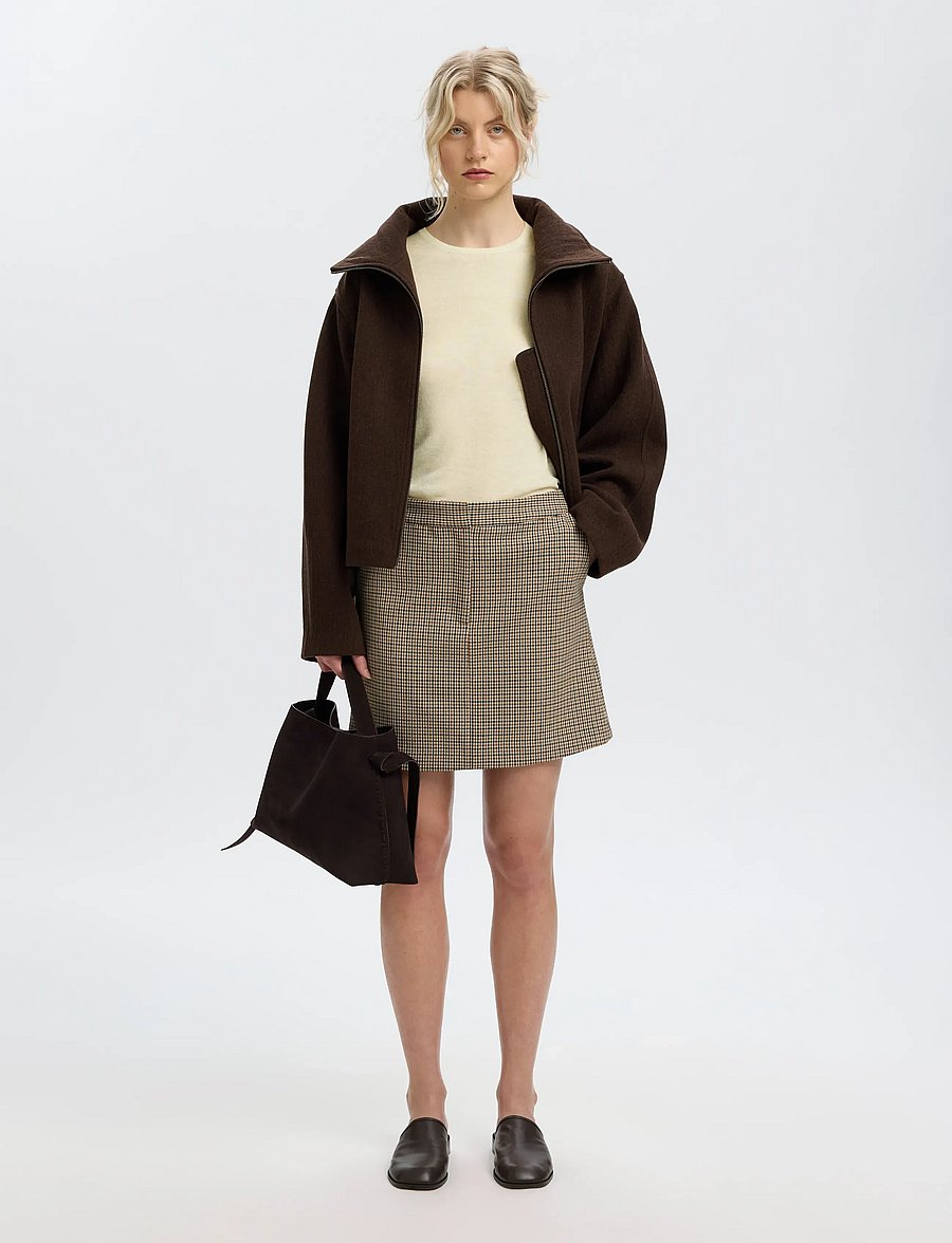 Selected - SLWVENDY LS KNIT WOOL O-NECK NOOS - pullover - birch - 5