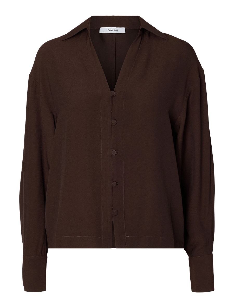Selected - SLWSOLER RELAXED LS SHIRT - langärmlige hemden - delicioso - 0