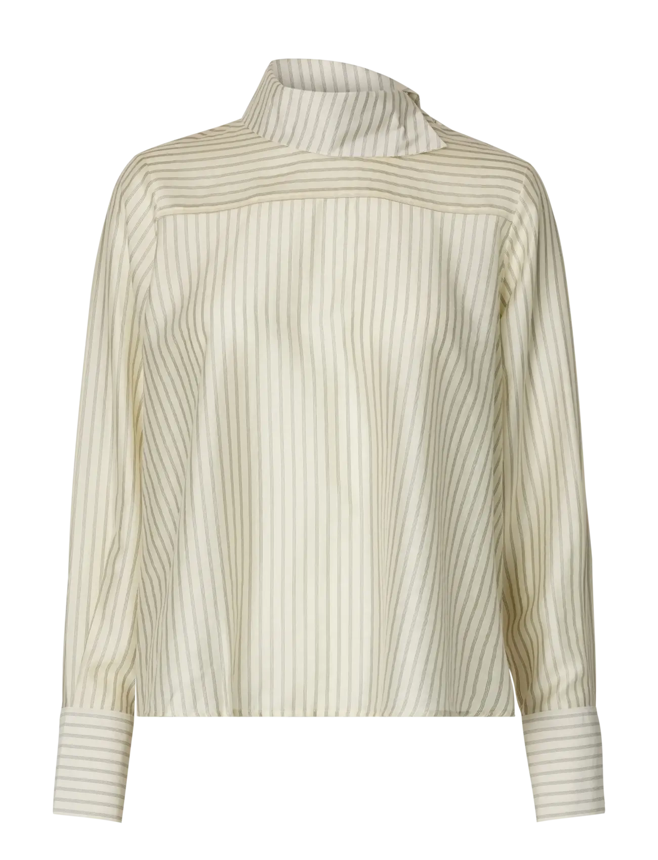 Selected SLWCONNIE LS RELAXED TOP - Riided - EGRET / cream