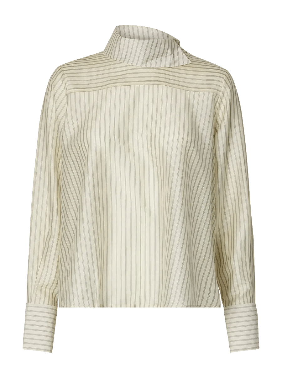 Selected - SLWCONNIE LS RELAXED TOP - egret - 1