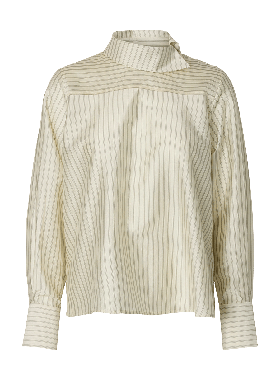 Selected - SLWCONNIE LS RELAXED TOP - langärmelige blusen - egret - 1