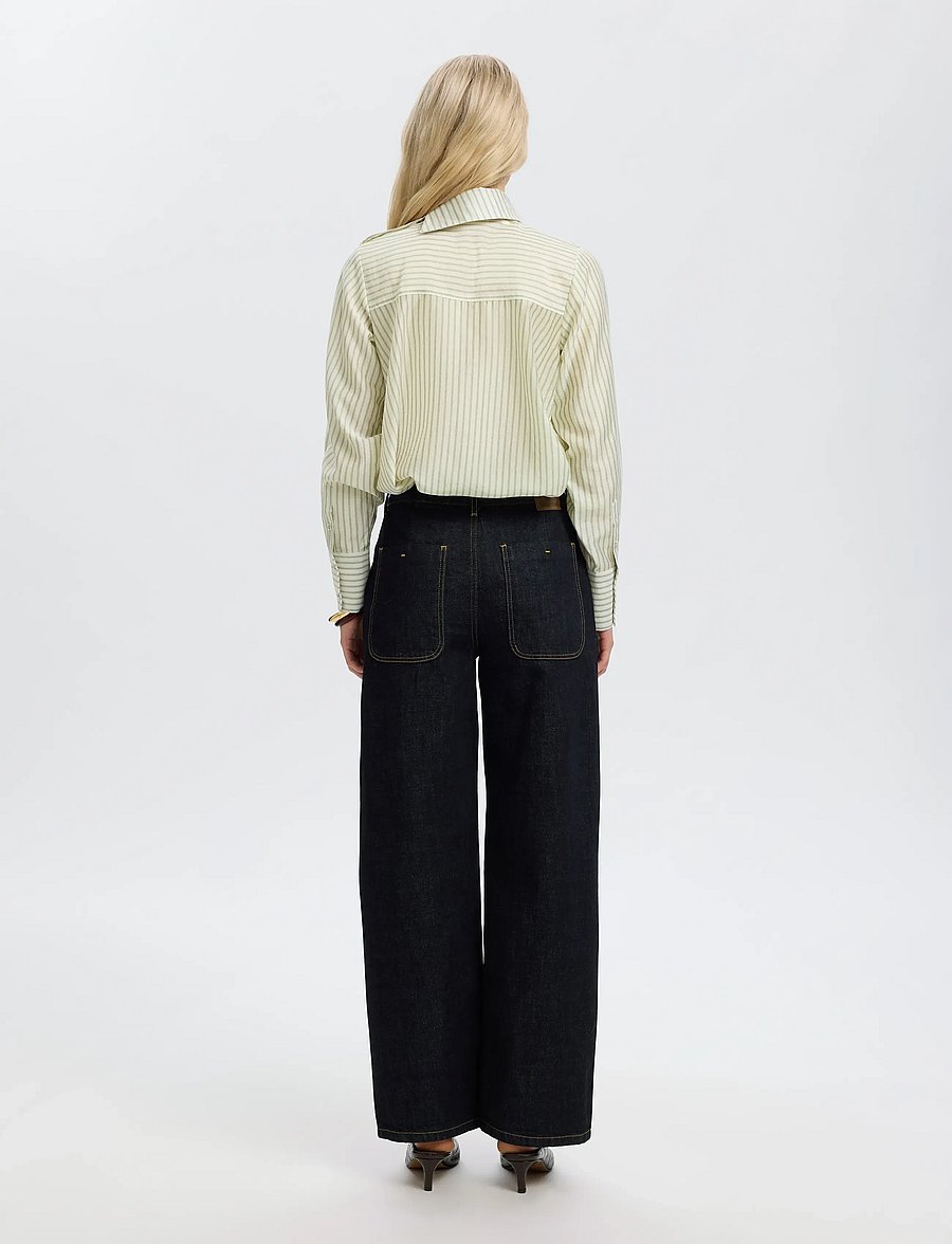 Selected - SLWCONNIE LS RELAXED TOP - egret - 2