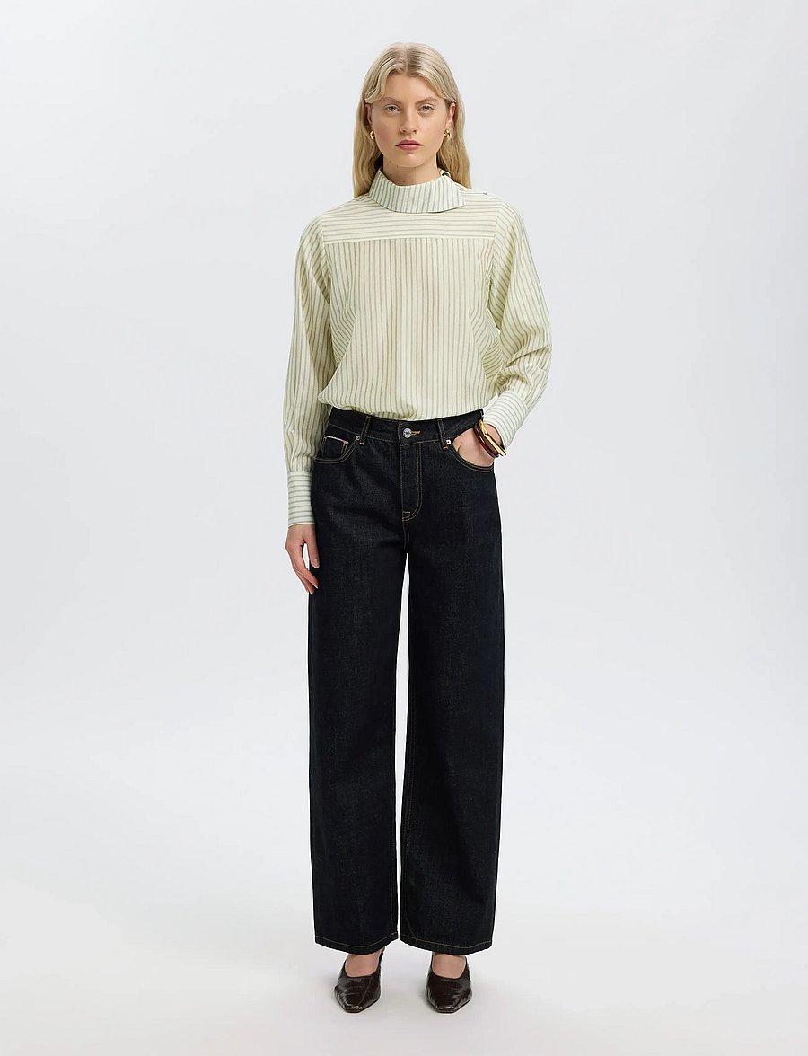 Selected - SLWCONNIE LS RELAXED TOP - egret - 3
