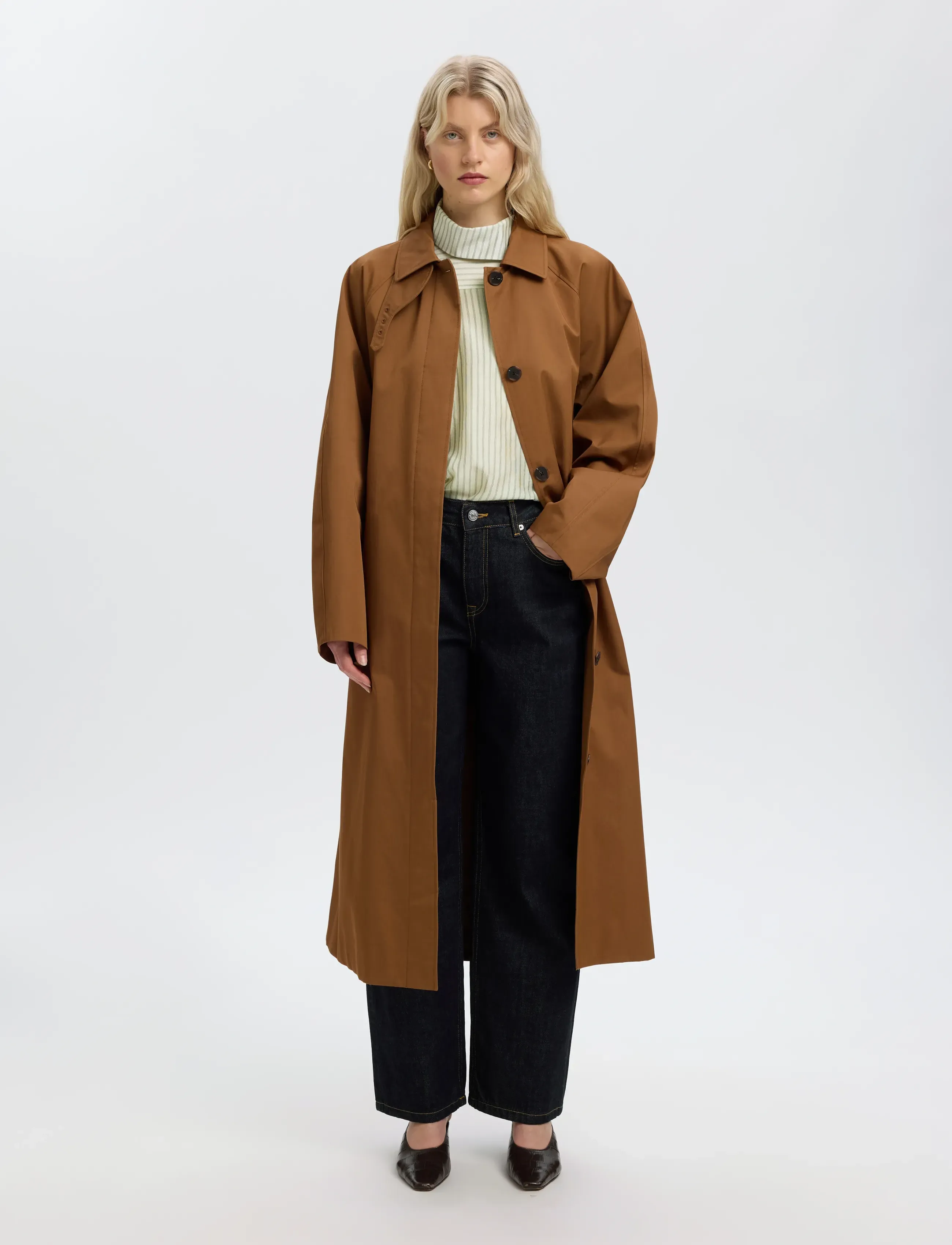 Selected - SLWCONNIE LS RELAXED TOP - egret - 5