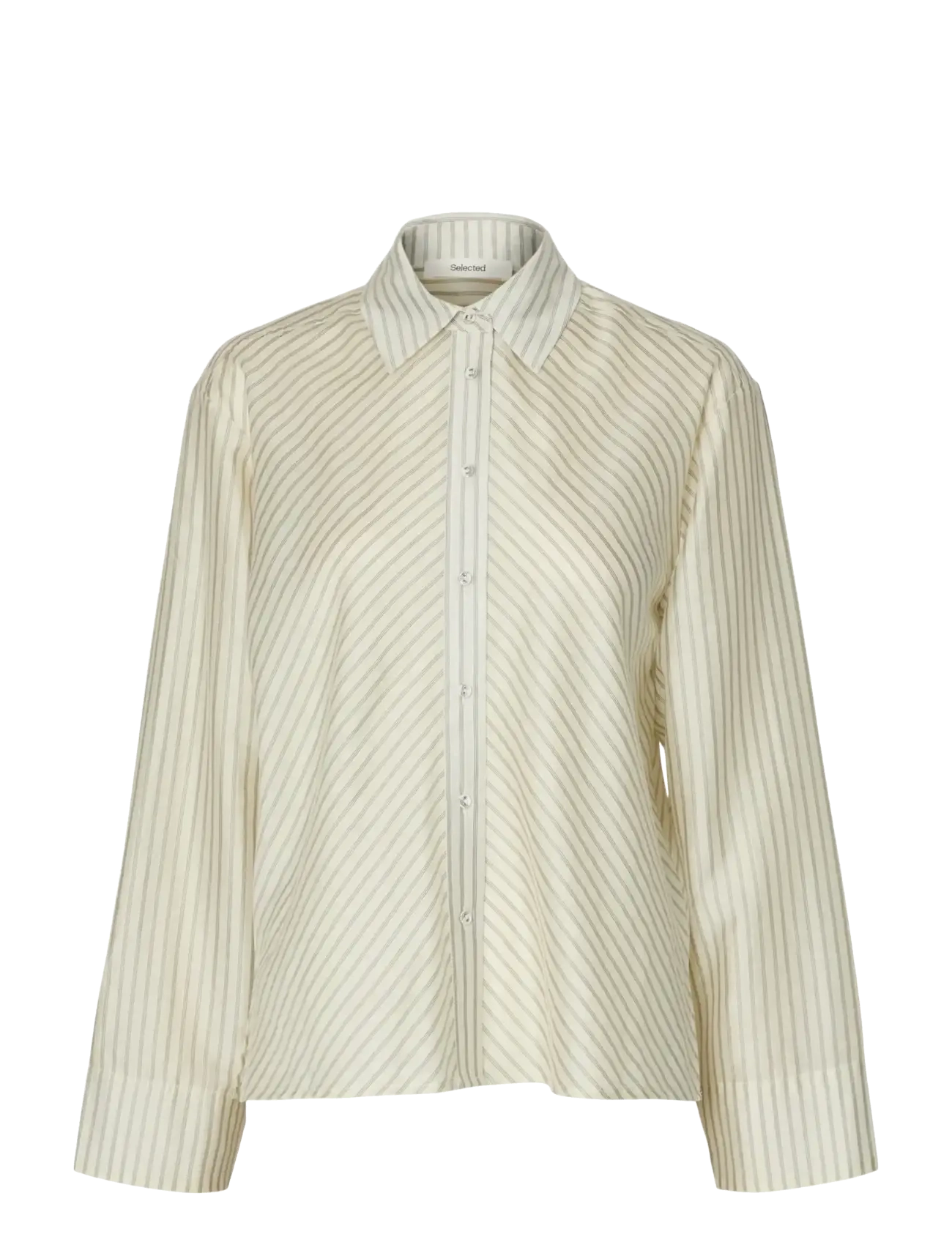 Selected - SLWCONNIE LS RELAXED SHIRT - langærmede skjorter - egret - 1
