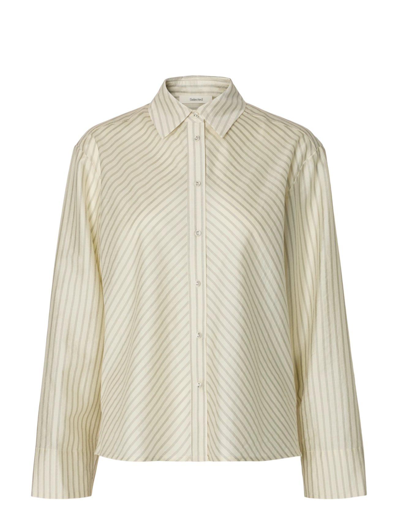 Selected SLWCONNIE LS RELAXED SHIRT - Transitional Layering - EGRET / cream