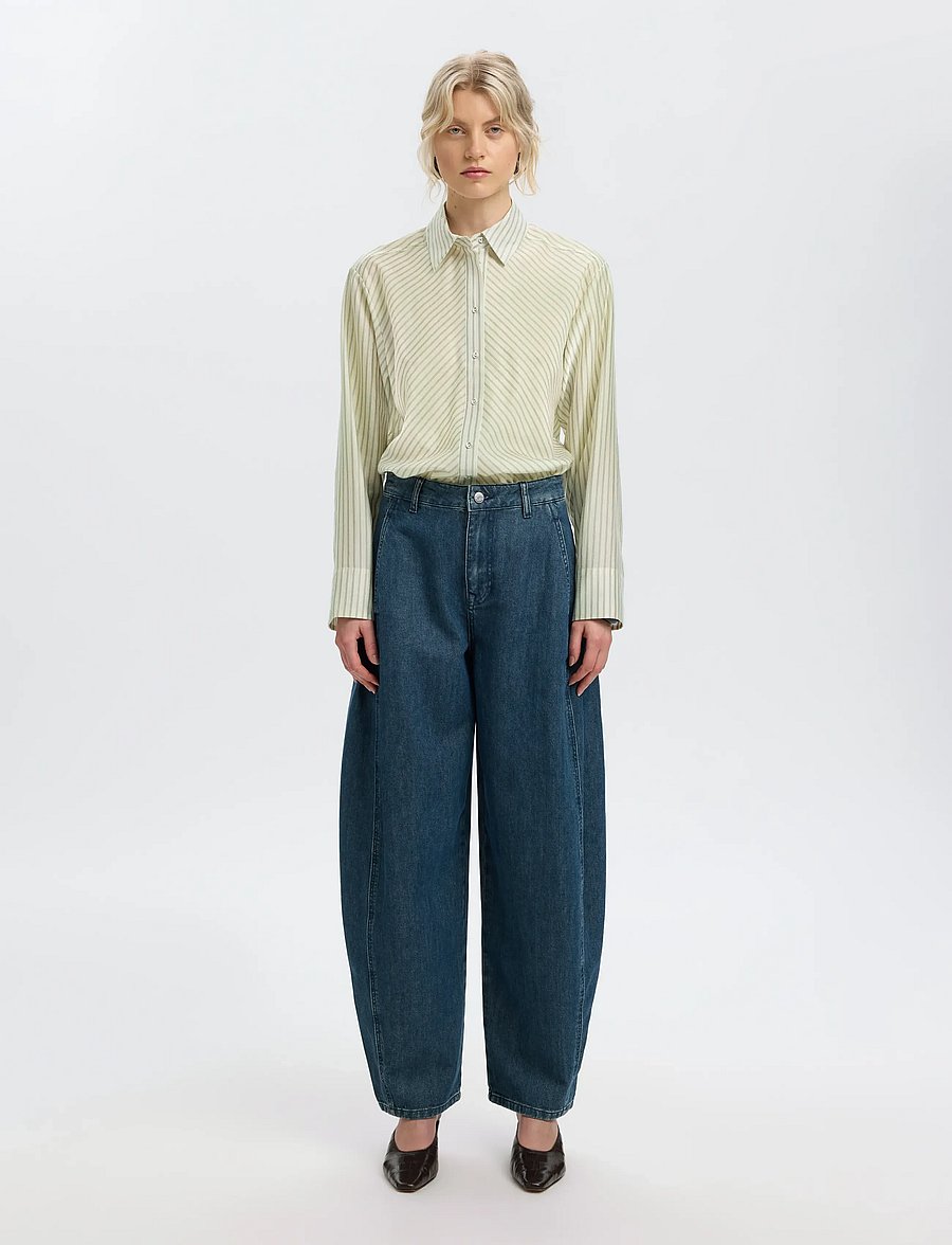 Selected - SLWCONNIE LS RELAXED SHIRT - langærmede skjorter - egret - 3