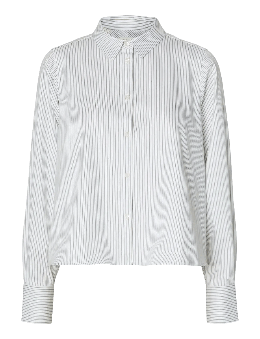 Selected - SLWROMIE LS RELAXED SHIRT - long-sleeved shirts - avocado oil - 1