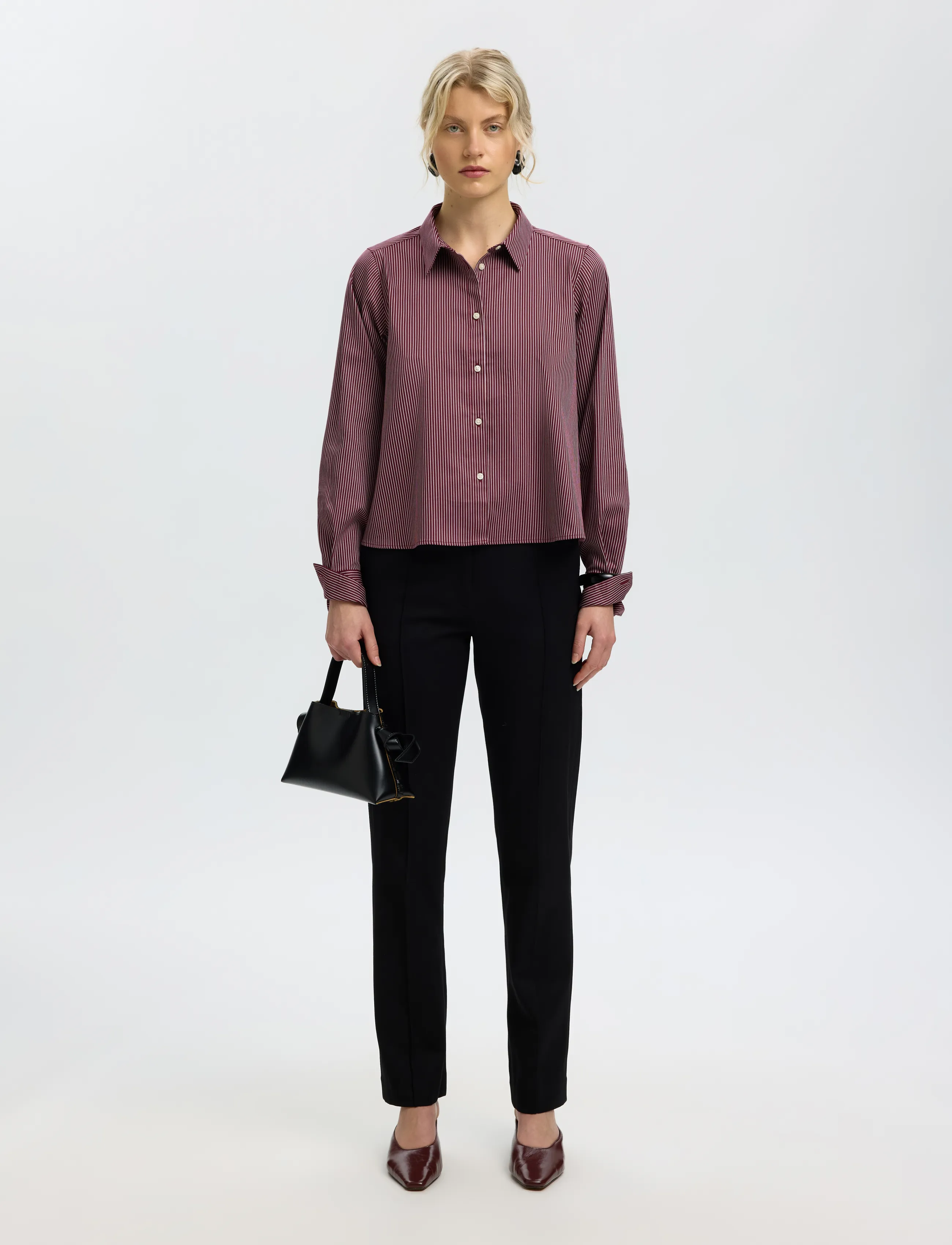 Selected - SLWROMIE LS RELAXED SHIRT - langärmlige hemden - tawny port - 5
