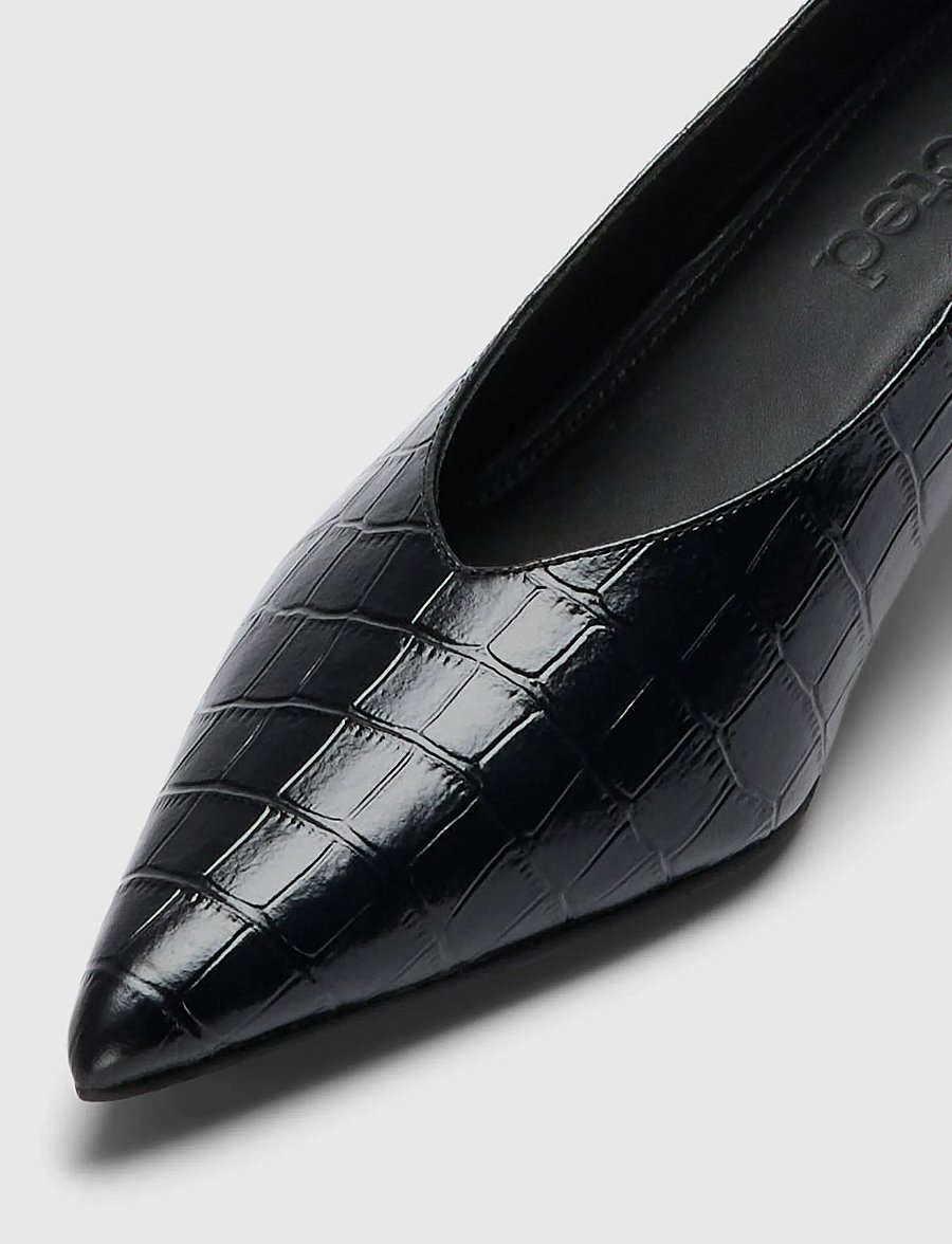 Selected - SLWIVY LEATHER PUMP - pumps - black - 3