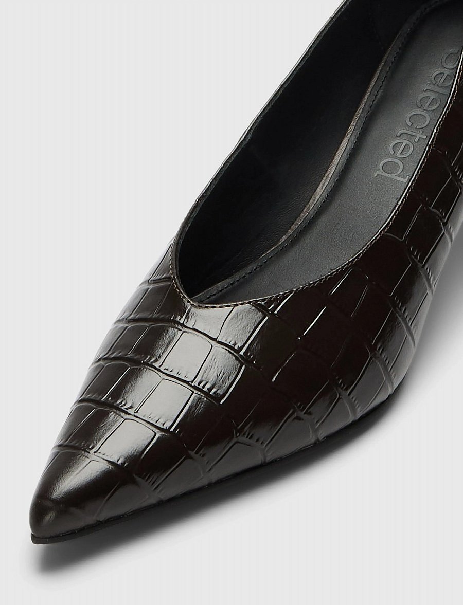 Selected - SLWIVY LEATHER PUMP - kontsakingad - delicioso - 4