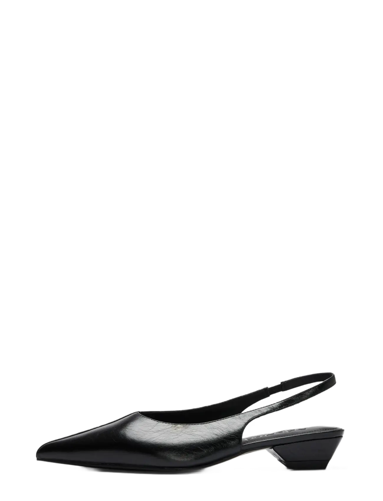 Selected SLWGRETA LEATHER SLINGBACK - Erilised sündmused - BLACK / black