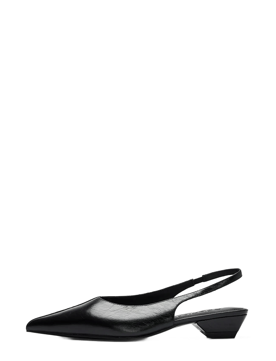 Selected - SLWGRETA LEATHER SLINGBACK - kontsaga slingback-kingad - black - 0