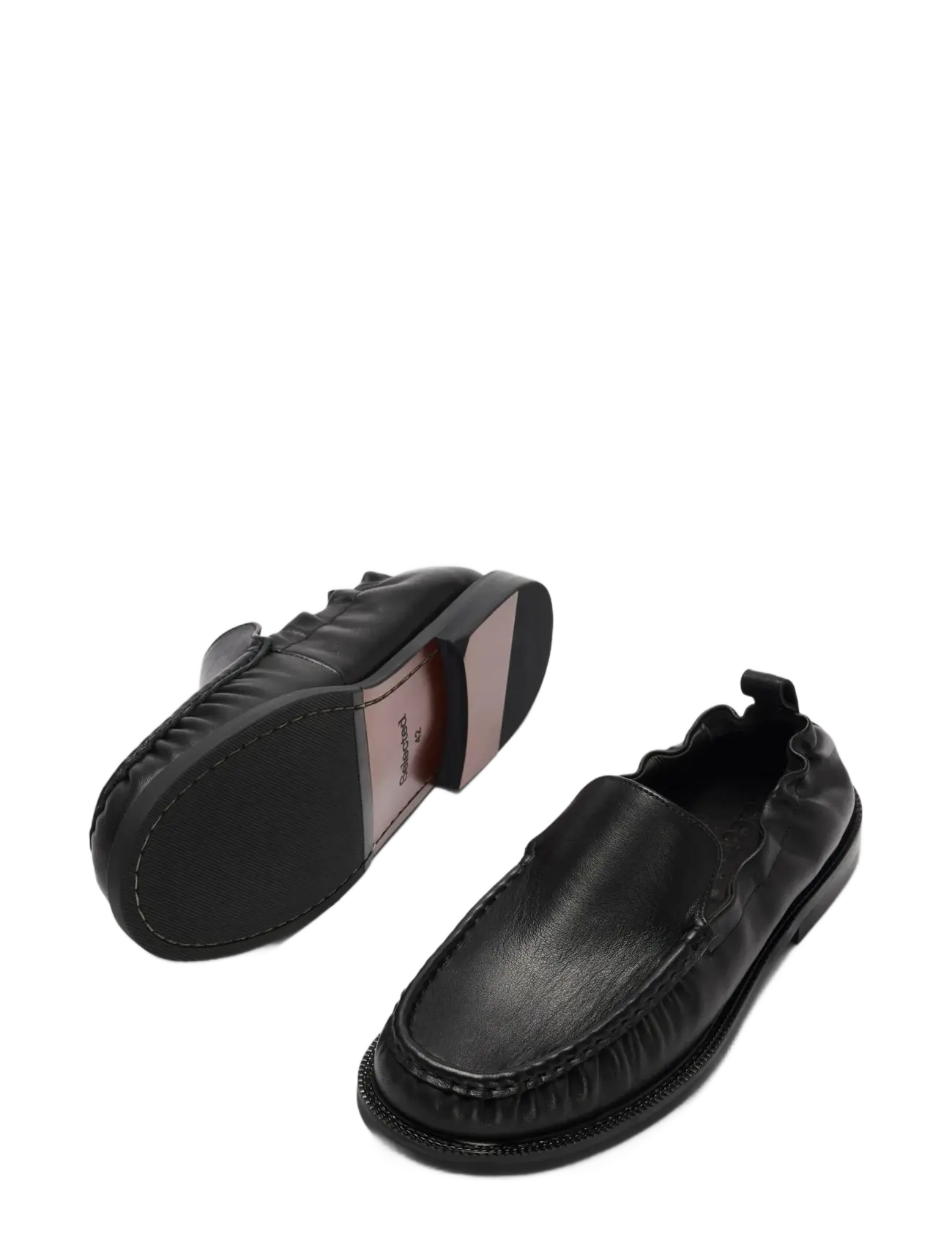 Selected - SLWEDEN LEATHER LOAFER - moetrendid - black - 2