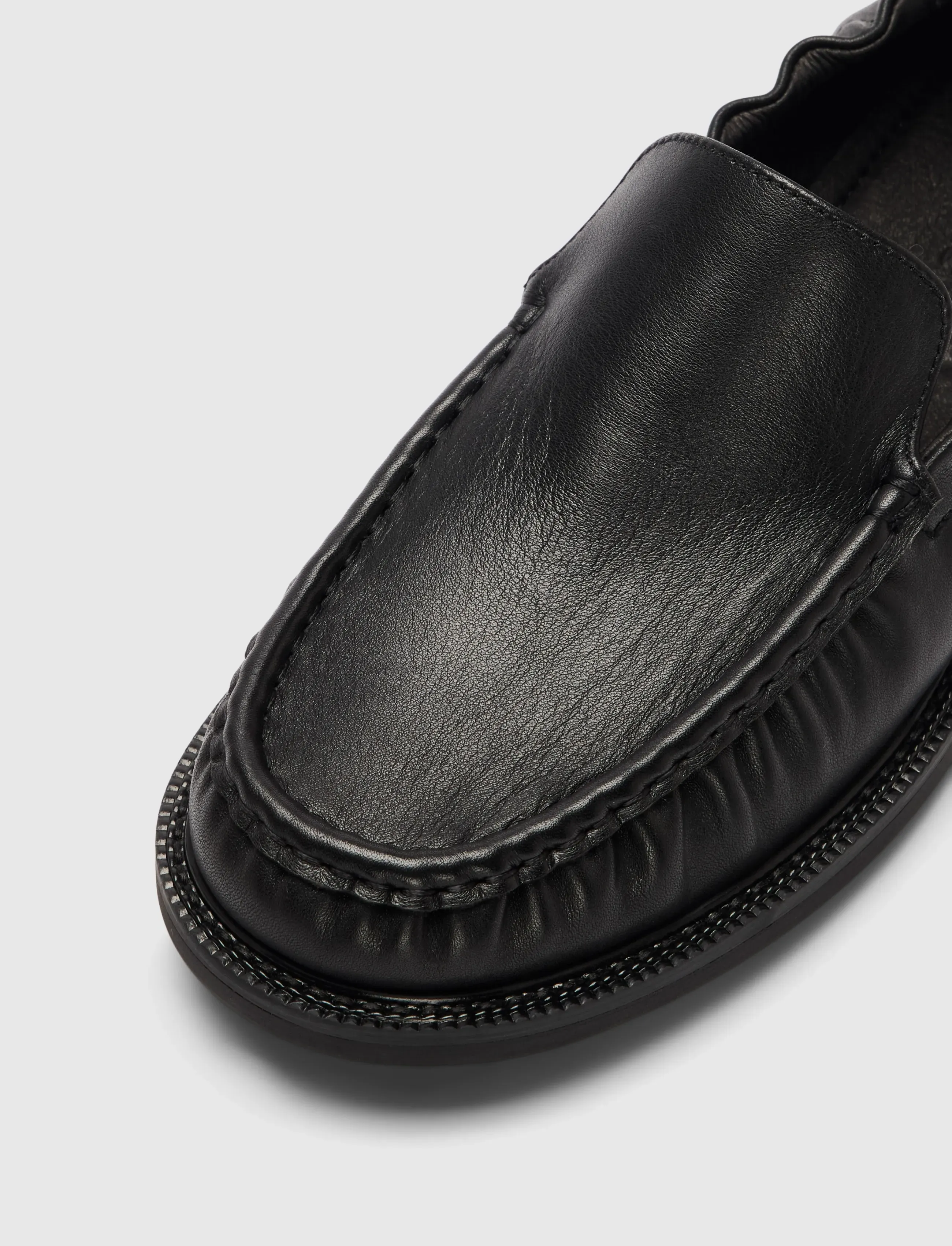Selected - SLWEDEN LEATHER LOAFER - moetrendid - black - 3
