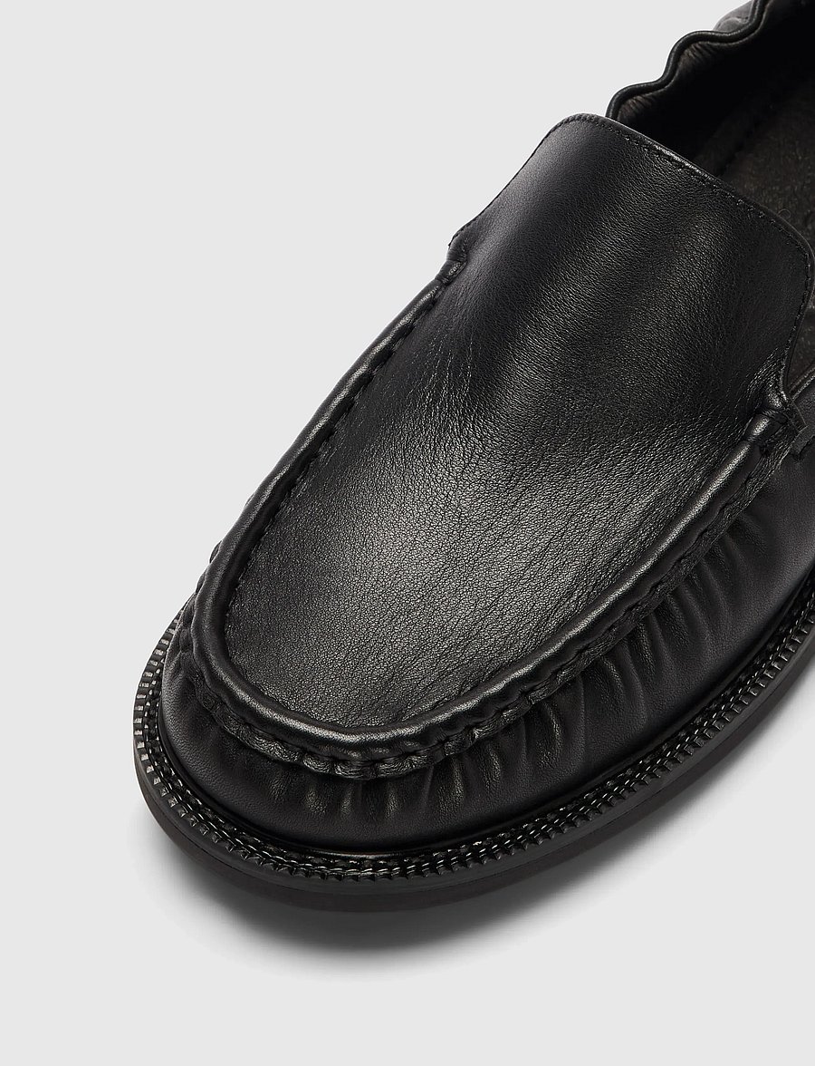 Selected - SLWEDEN LEATHER LOAFER - moetrendid - black - 3