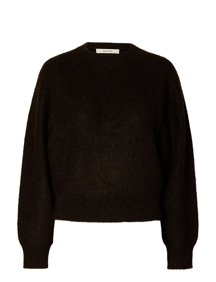Selected - SLWMIRA LS KNIT SHORT O-NECK NOOS - pullover - delicioso - 1