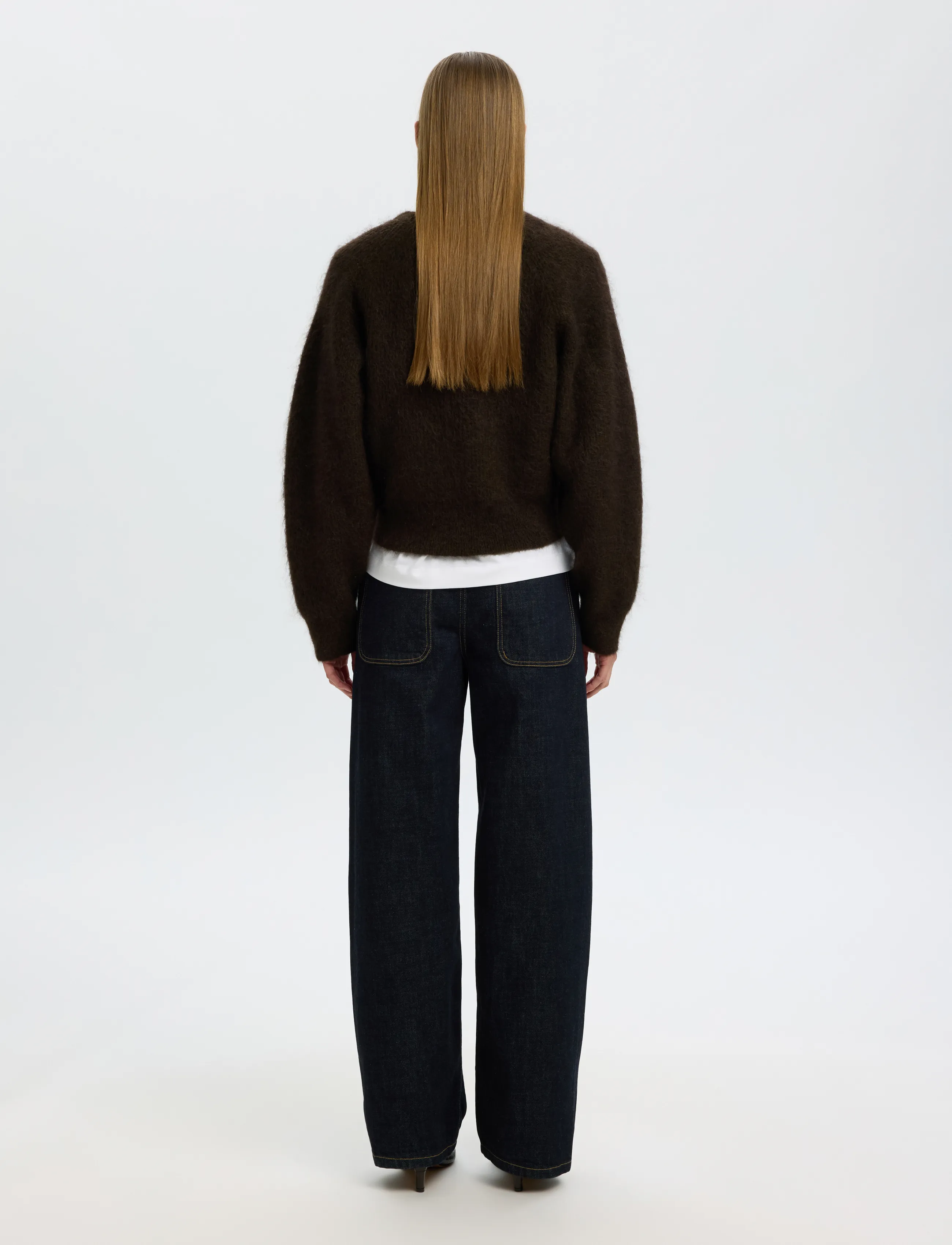 Selected - SLWMIRA LS KNIT SHORT O-NECK NOOS - pullover - delicioso - 2