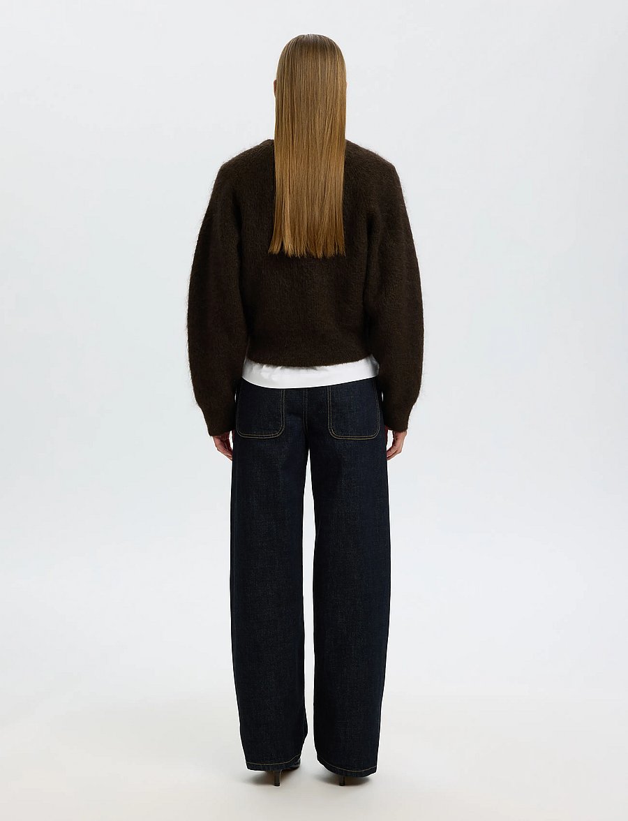 Selected - SLWMIRA LS KNIT SHORT O-NECK NOOS - pullover - delicioso - 2