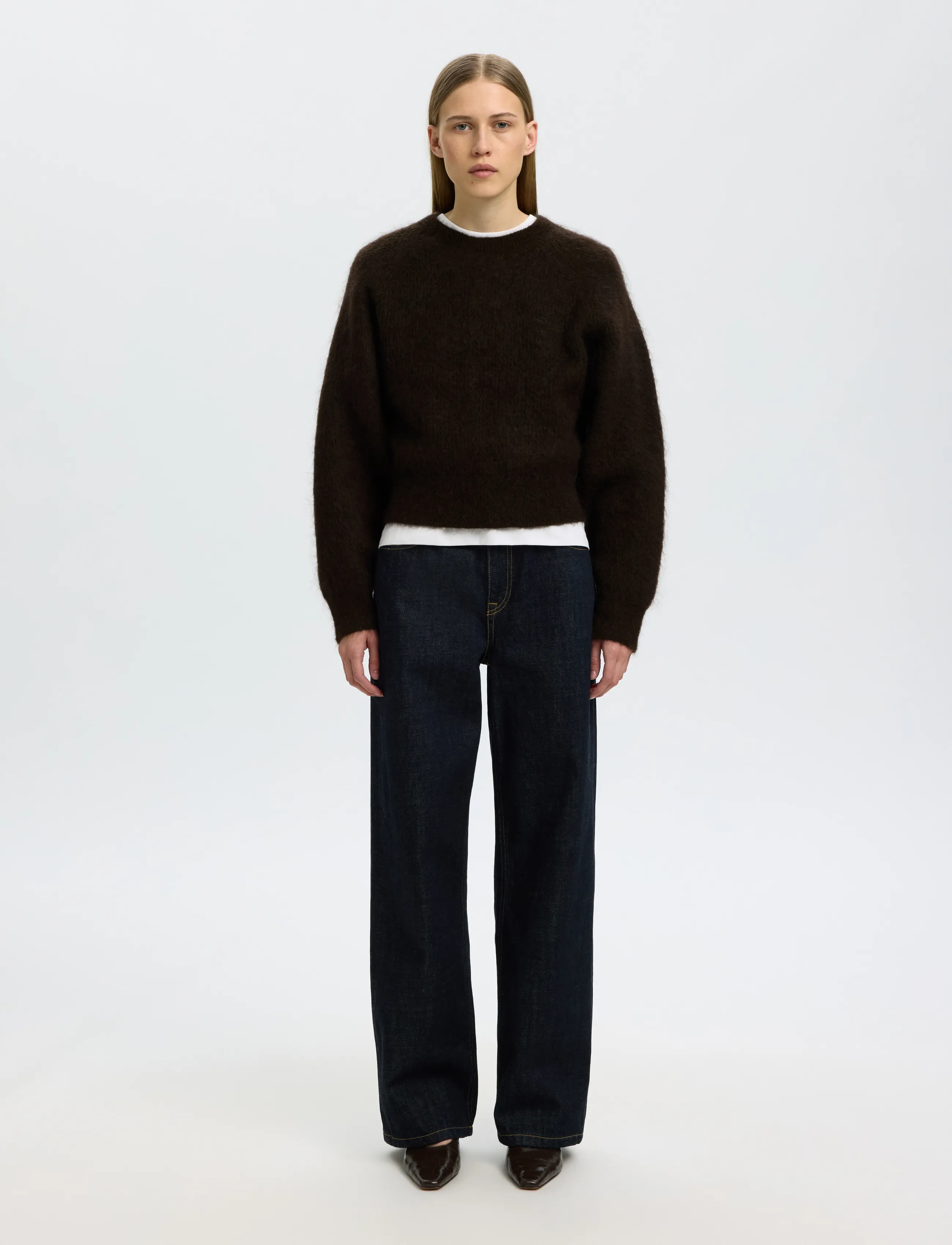 Selected - SLWMIRA LS KNIT SHORT O-NECK NOOS - pullover - delicioso - 3