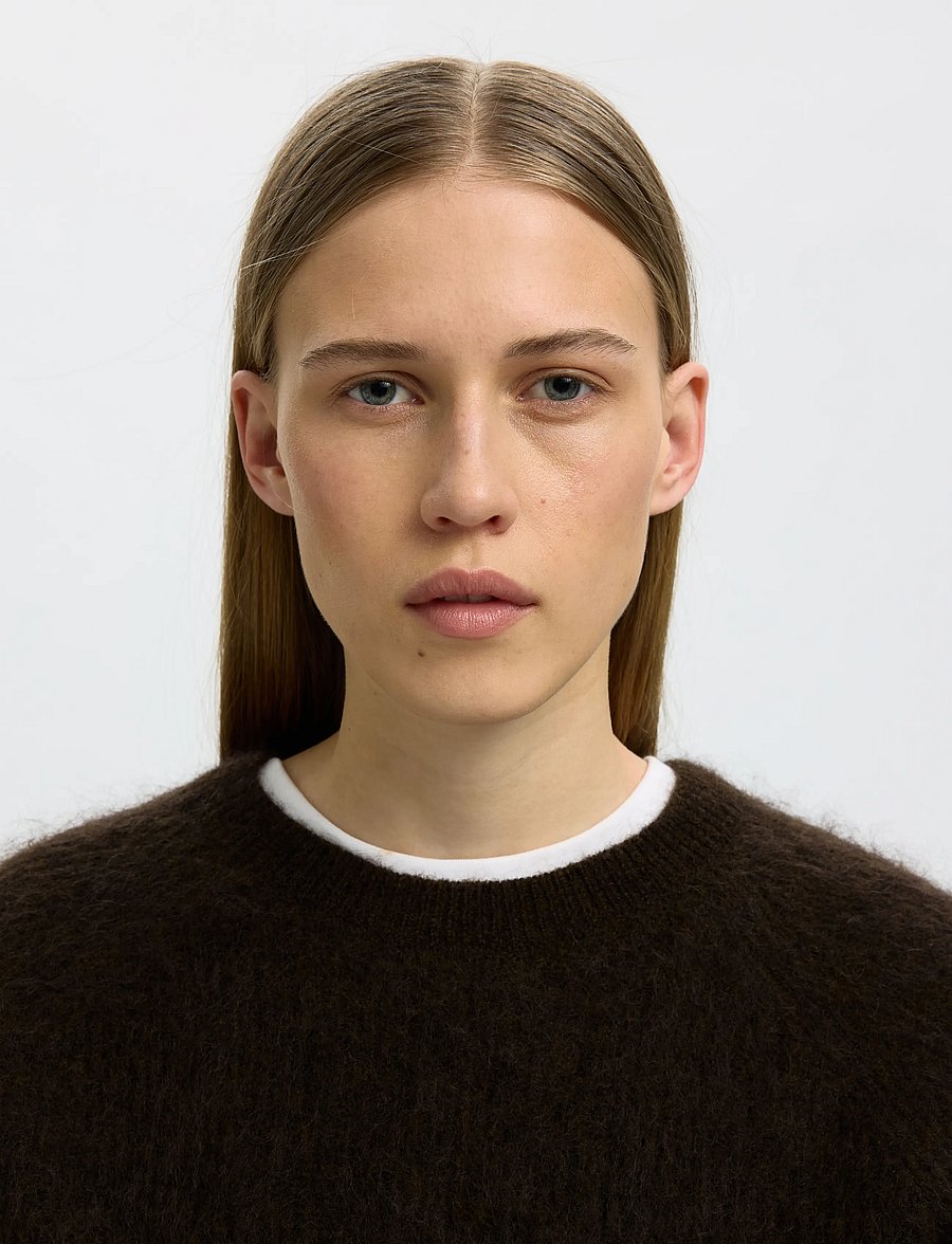 Selected - SLWMIRA LS KNIT SHORT O-NECK NOOS - pullover - delicioso - 4