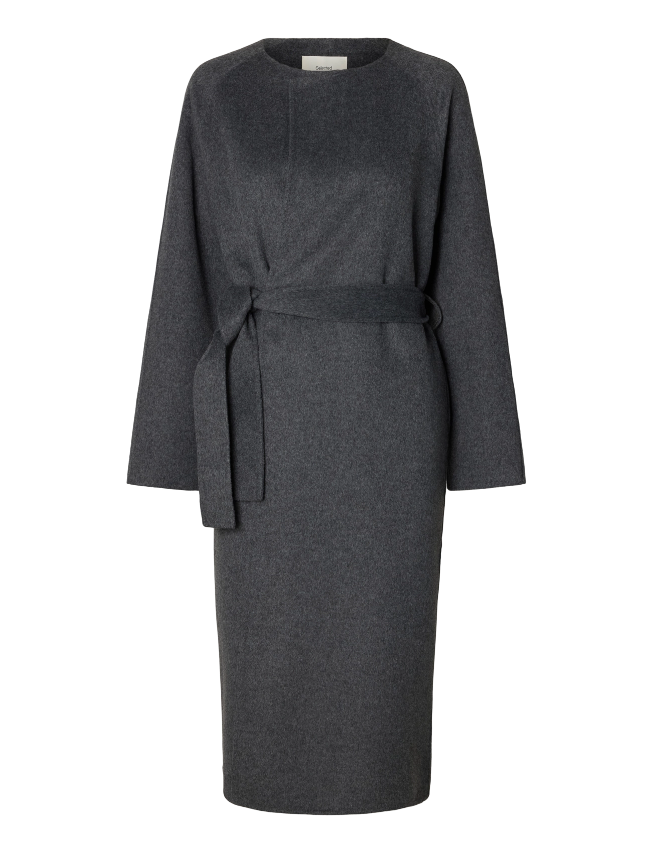Selected SLWMARA HANDMADE COAT - Jackets & Coats - MEDIUM GREY MELANGE / grey