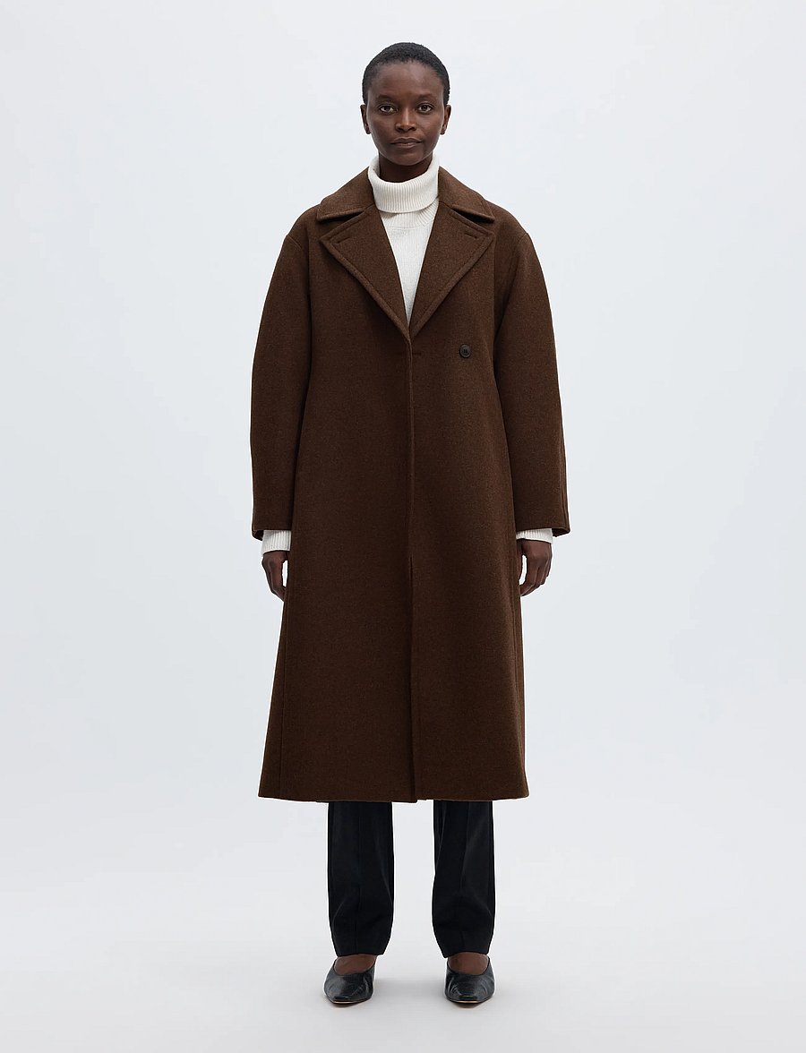 Selected - SLWVALERIE WOOL BLEND COAT - delicioso - 0