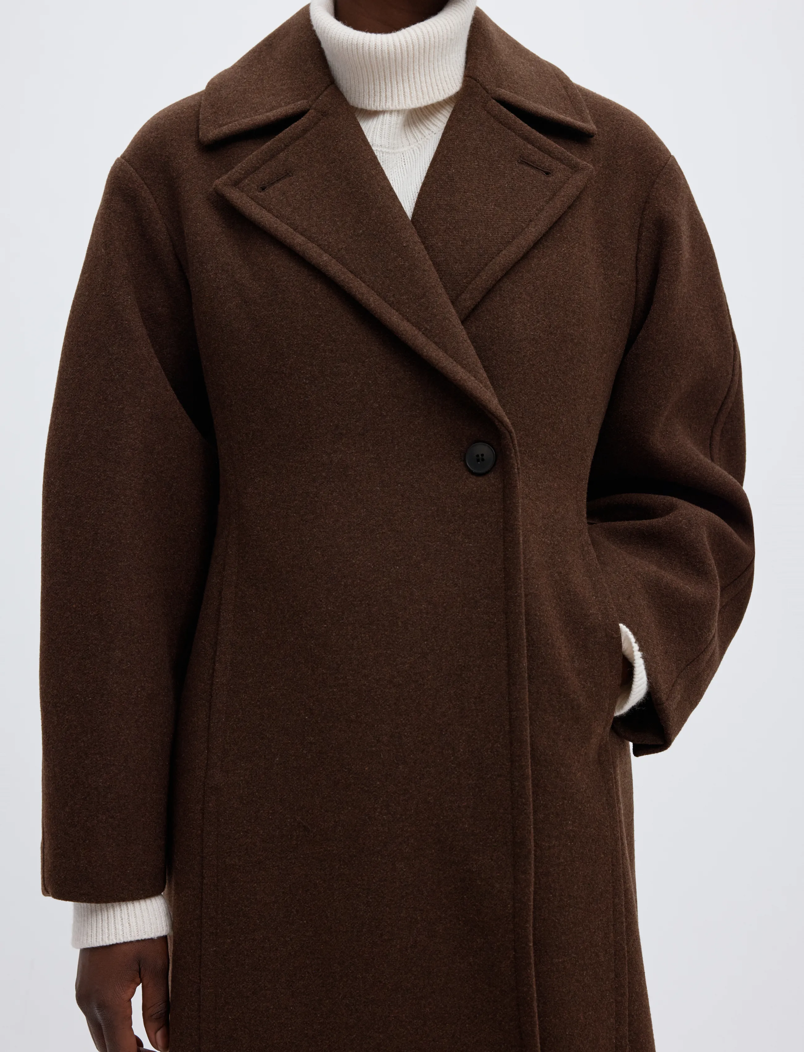 Selected - SLWVALERIE WOOL BLEND COAT - delicioso - 4