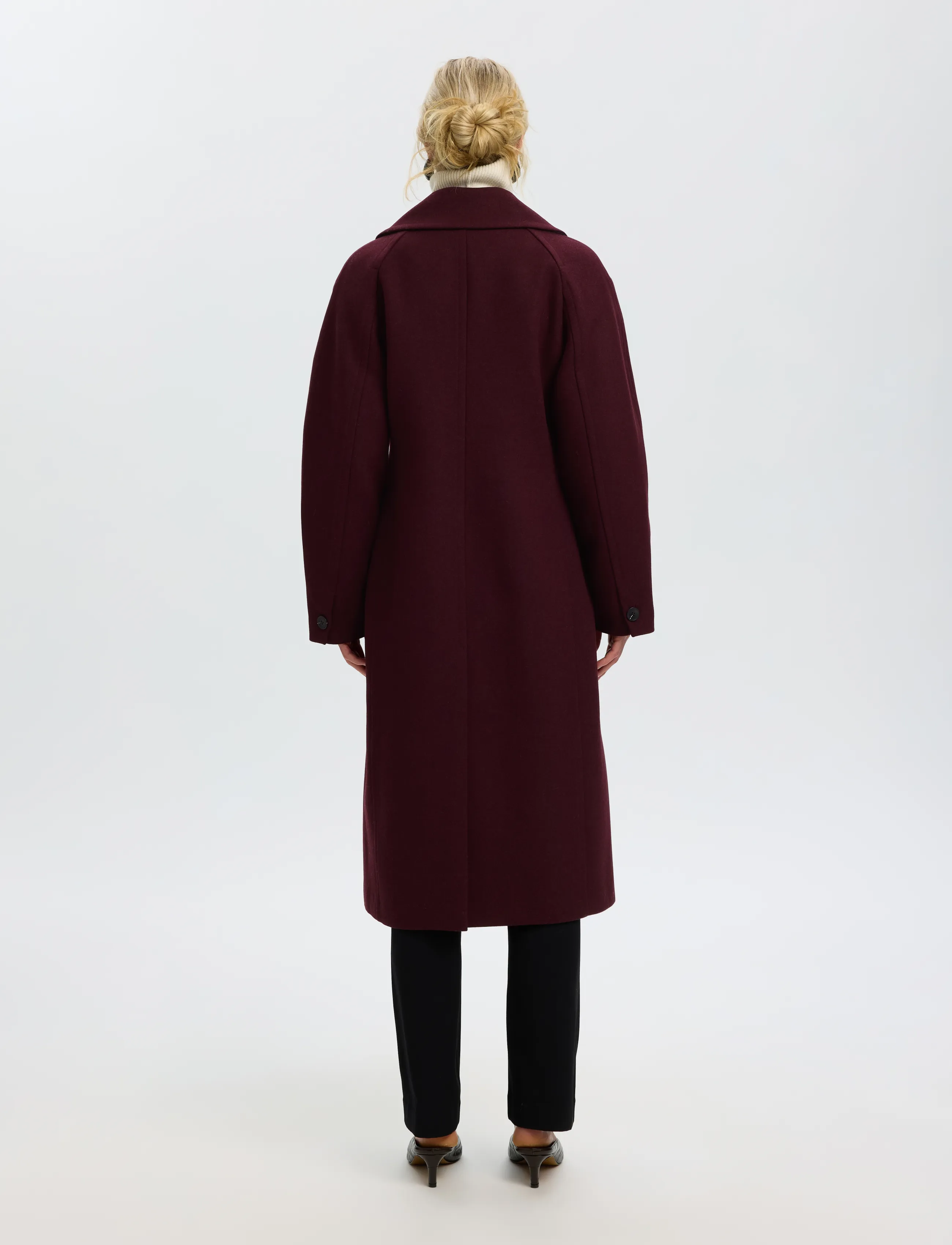 Selected - SLWVALERIE WOOL BLEND COAT - vinterjakker - tawny port - 2