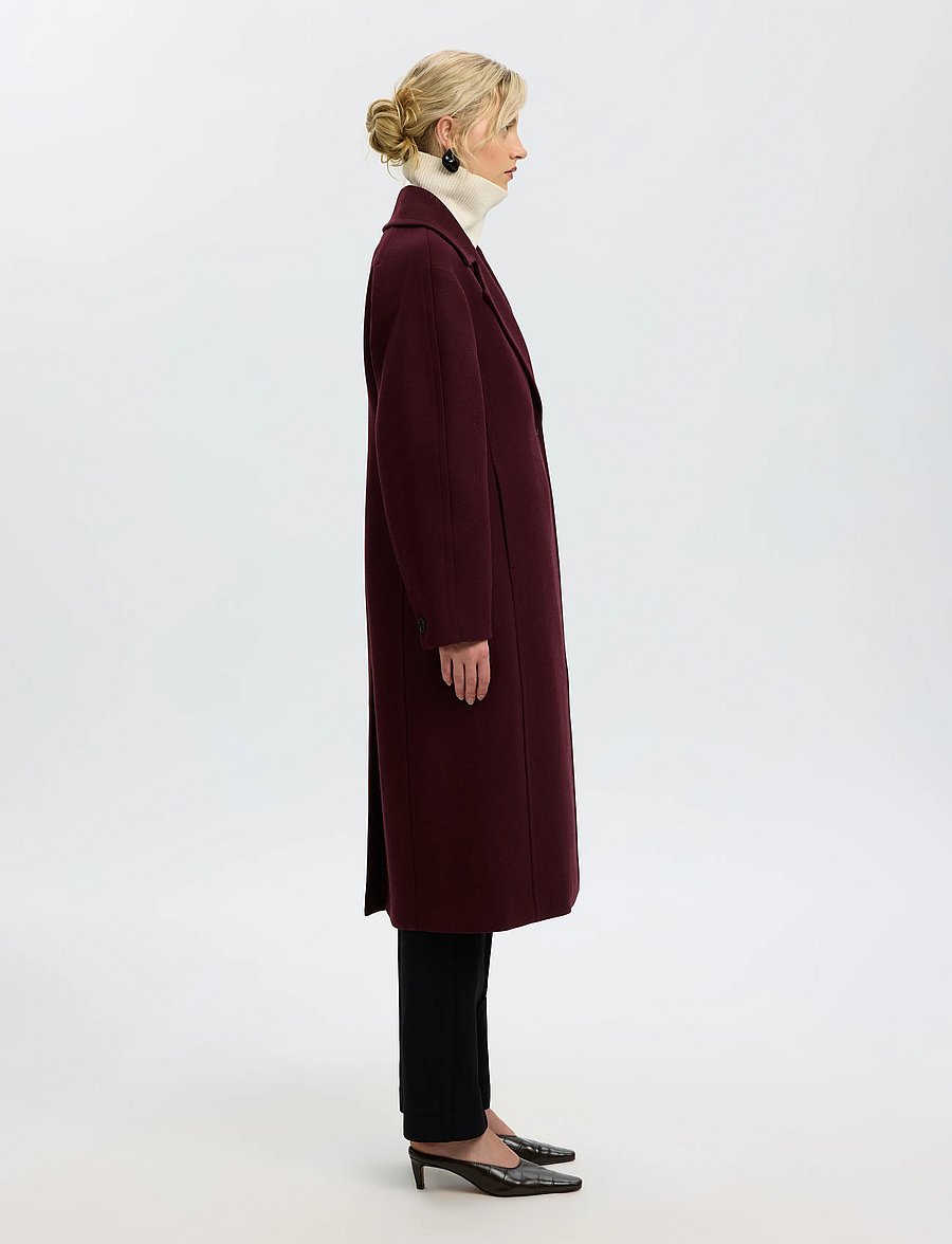 Selected - SLWVALERIE WOOL BLEND COAT - winterjacken - tawny port - 3