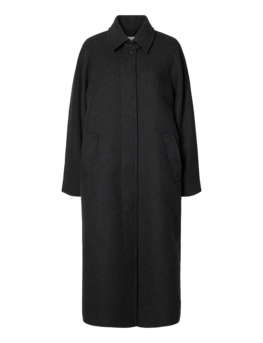 Selected - SLWRAEY MANTECO COAT - vinterjakker - dark grey - 1