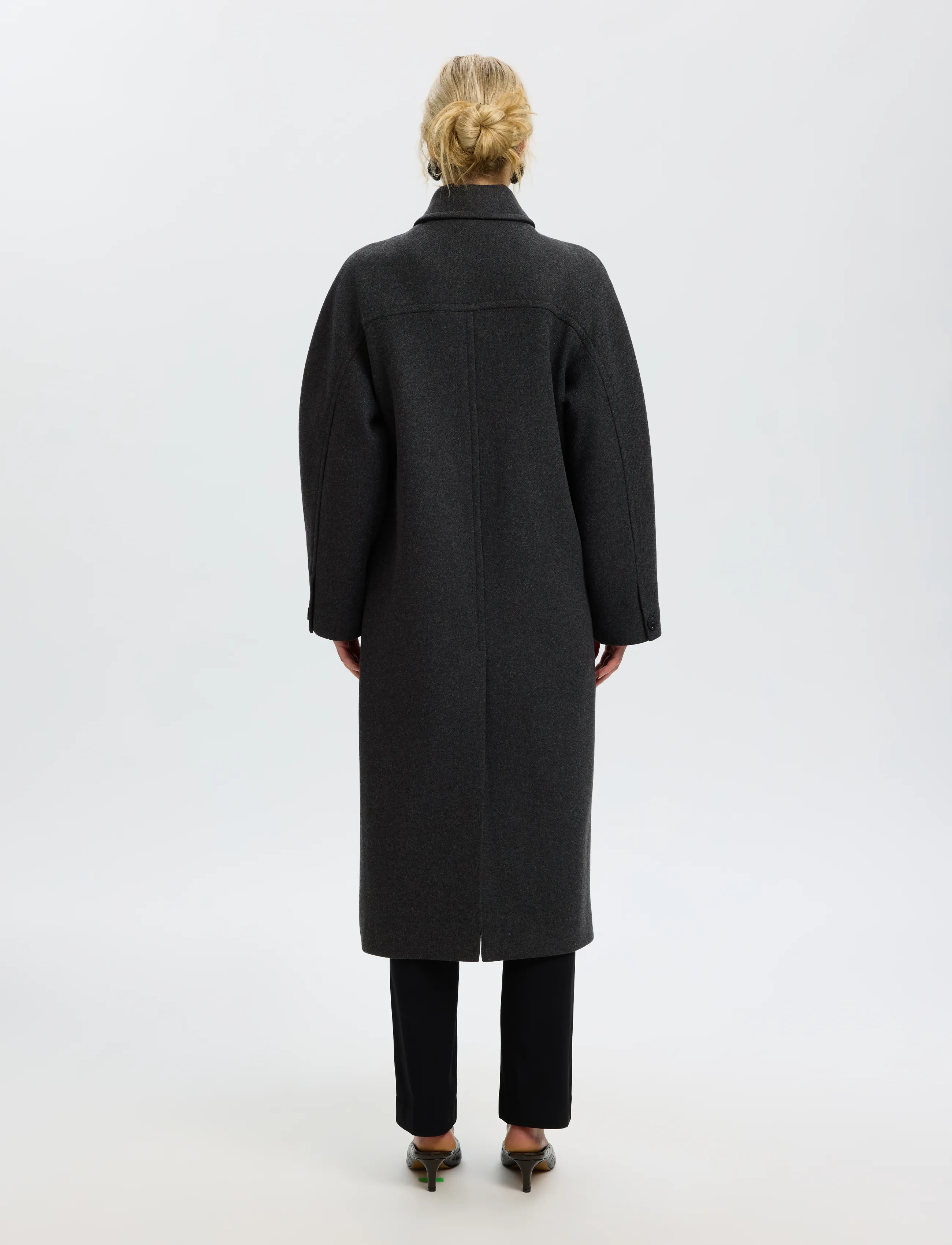 Selected - SLWRAEY MANTECO COAT - vinterjakker - dark grey - 2