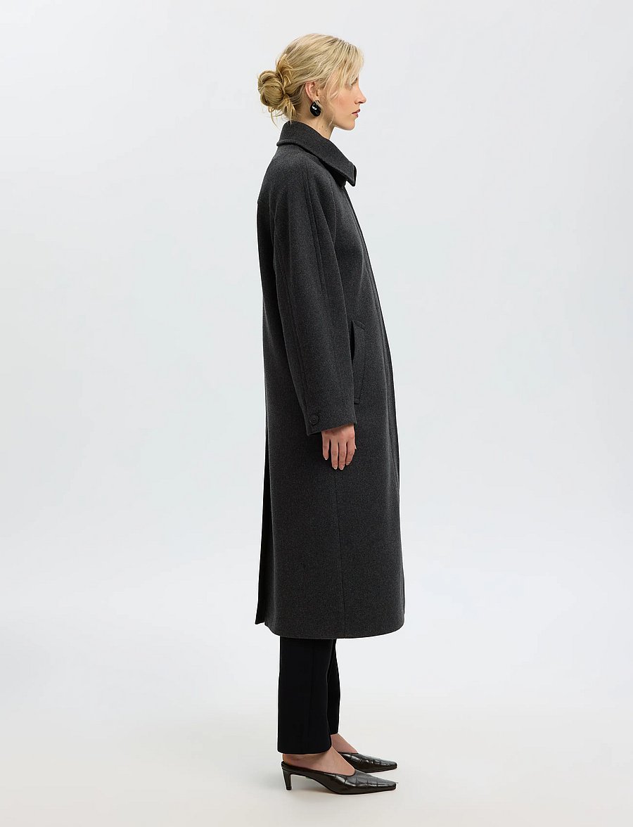 Selected - SLWRAEY MANTECO COAT - vinterjakker - dark grey - 3