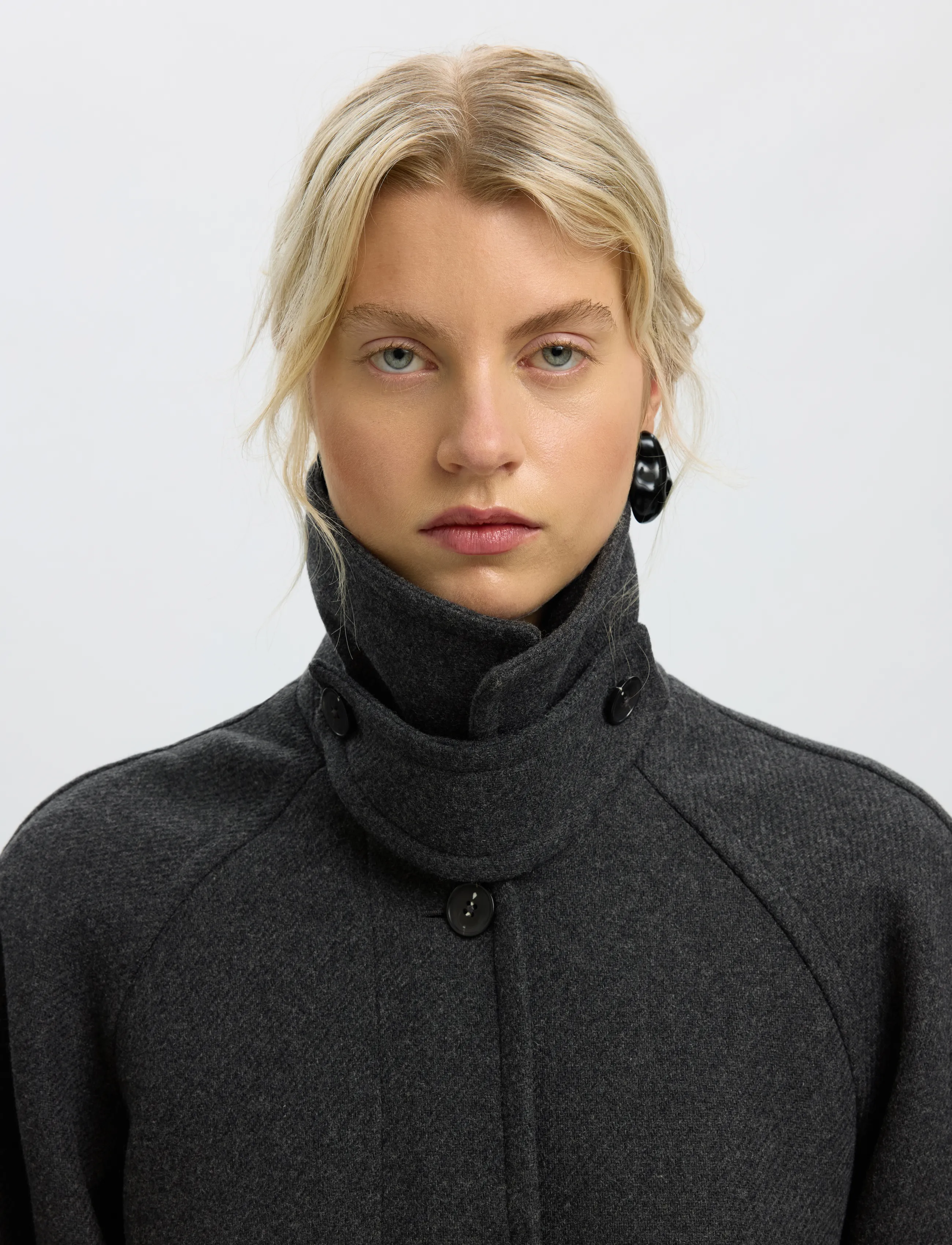 Selected - SLWRAEY MANTECO COAT - vinterjakker - dark grey - 4