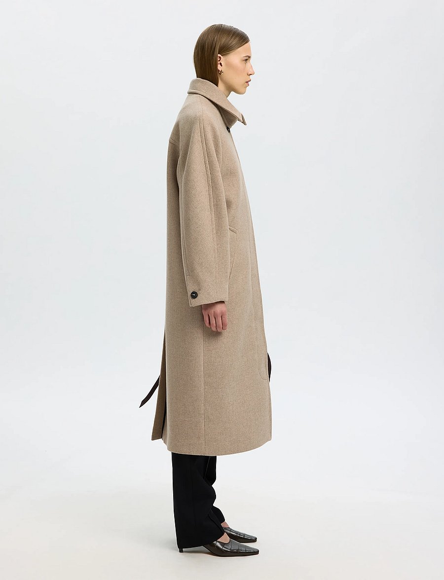Selected - SLWRAEY MANTECO COAT - winter jackets - island fossil - 3