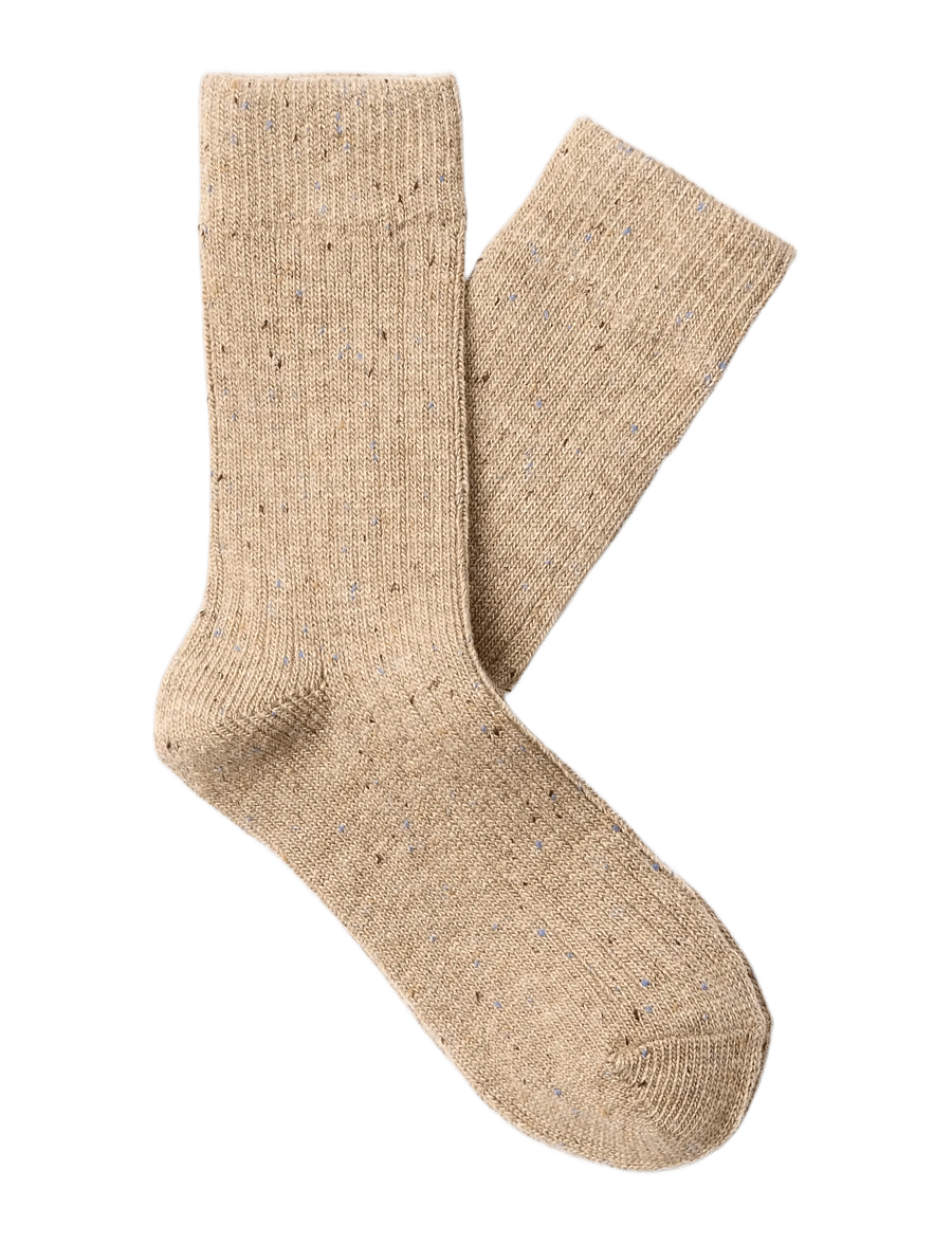 Selected - SLWNASHA WOOL BLEND SOCK - normale socken - oatmeal - 0