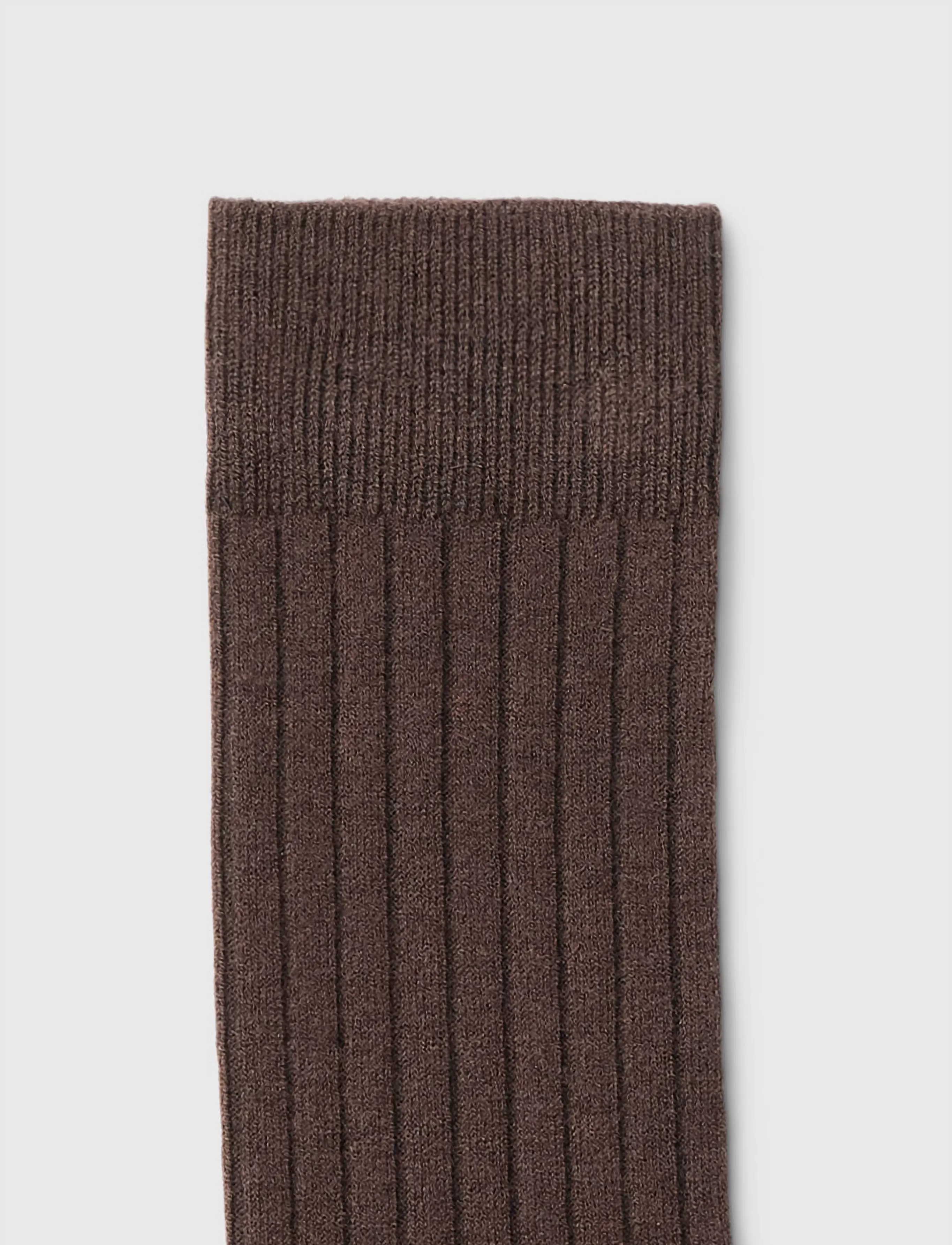 Selected - SLWCHLOE LONG WOOL BLEND RIB SOCK - kniestrümpfe - delicioso - 2