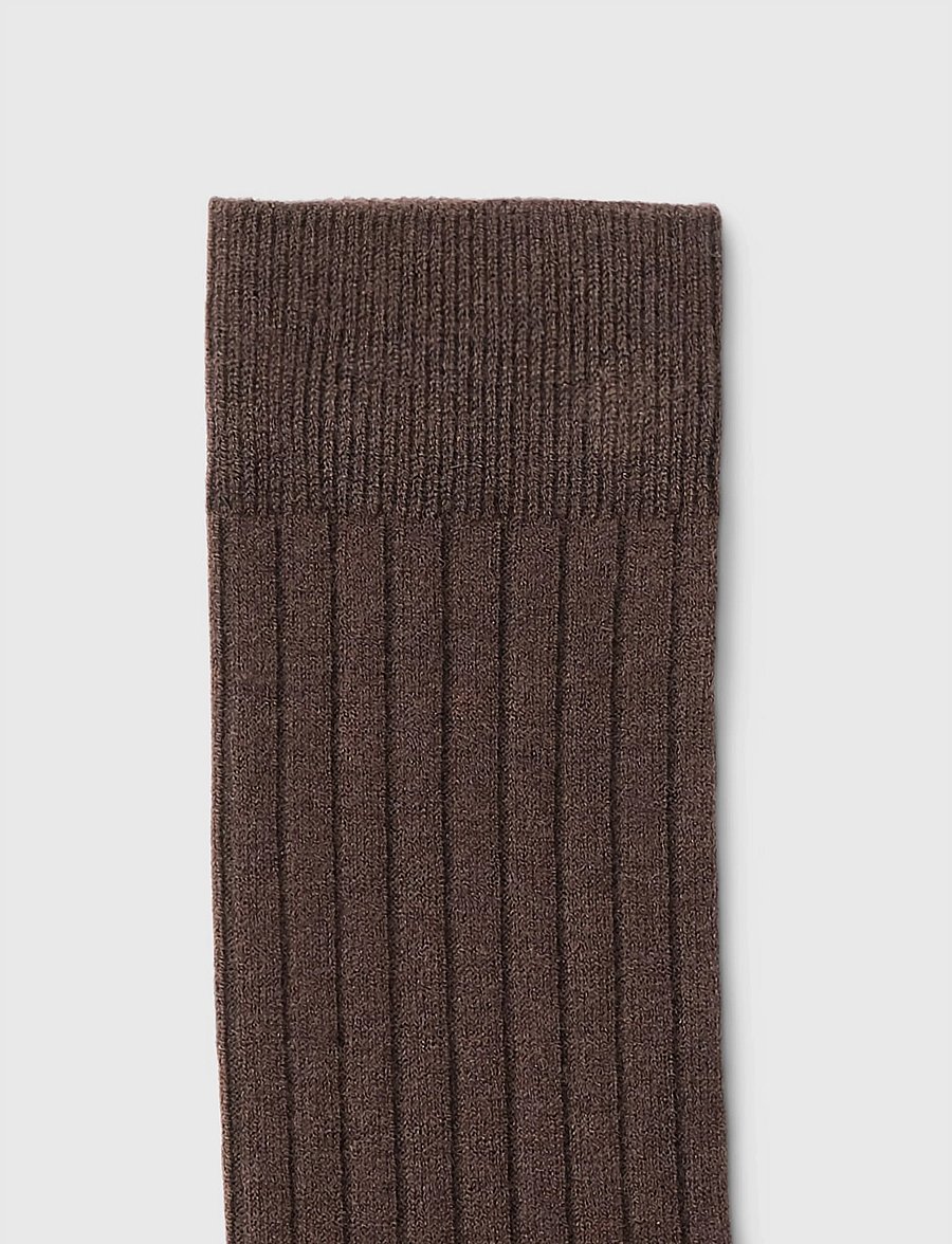 Selected - SLWCHLOE LONG WOOL BLEND RIB SOCK - põlvikud - delicioso - 2