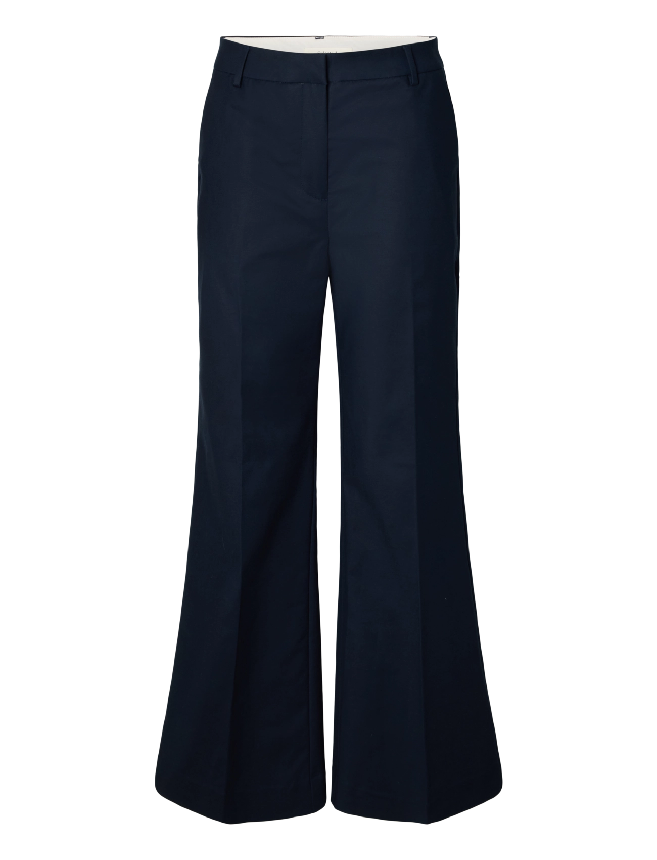 Selected SLWFLARED LONG DICTE HW PANT - Inspiration - DARK SAPPHIRE / navy