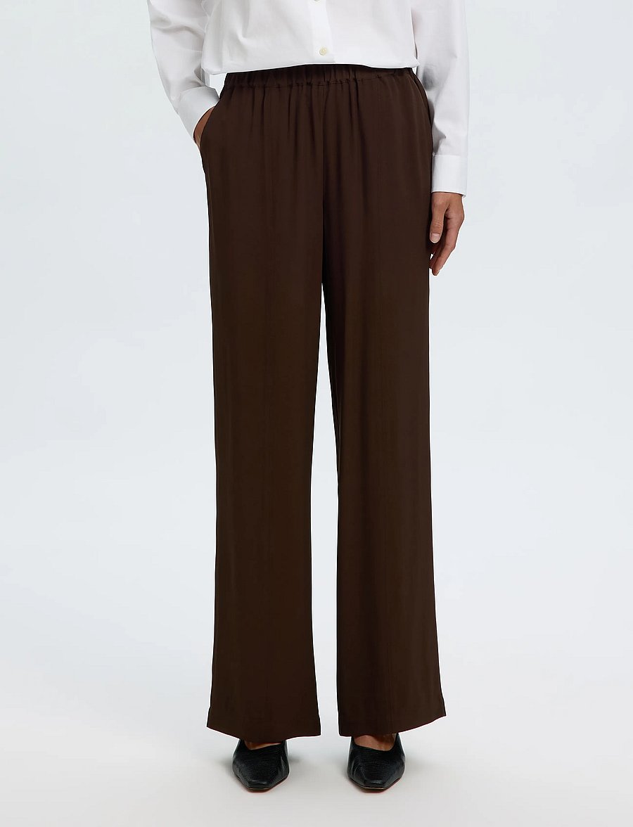 Selected - SLWSOLER MW LONG PANT - hose mit geradem bein - delicioso - 0