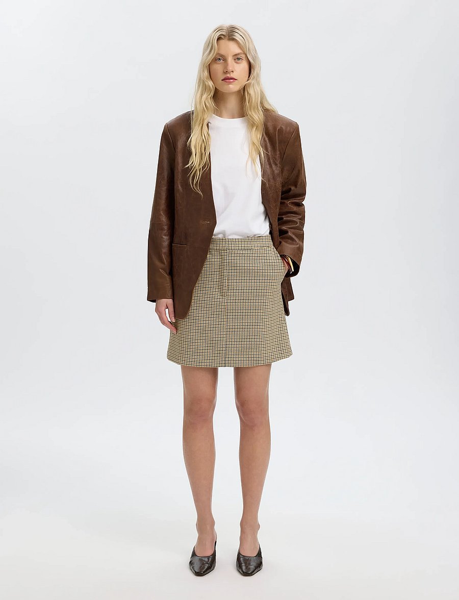 Selected - SLWELARA MW MINI SKIRT - monks robe - 3