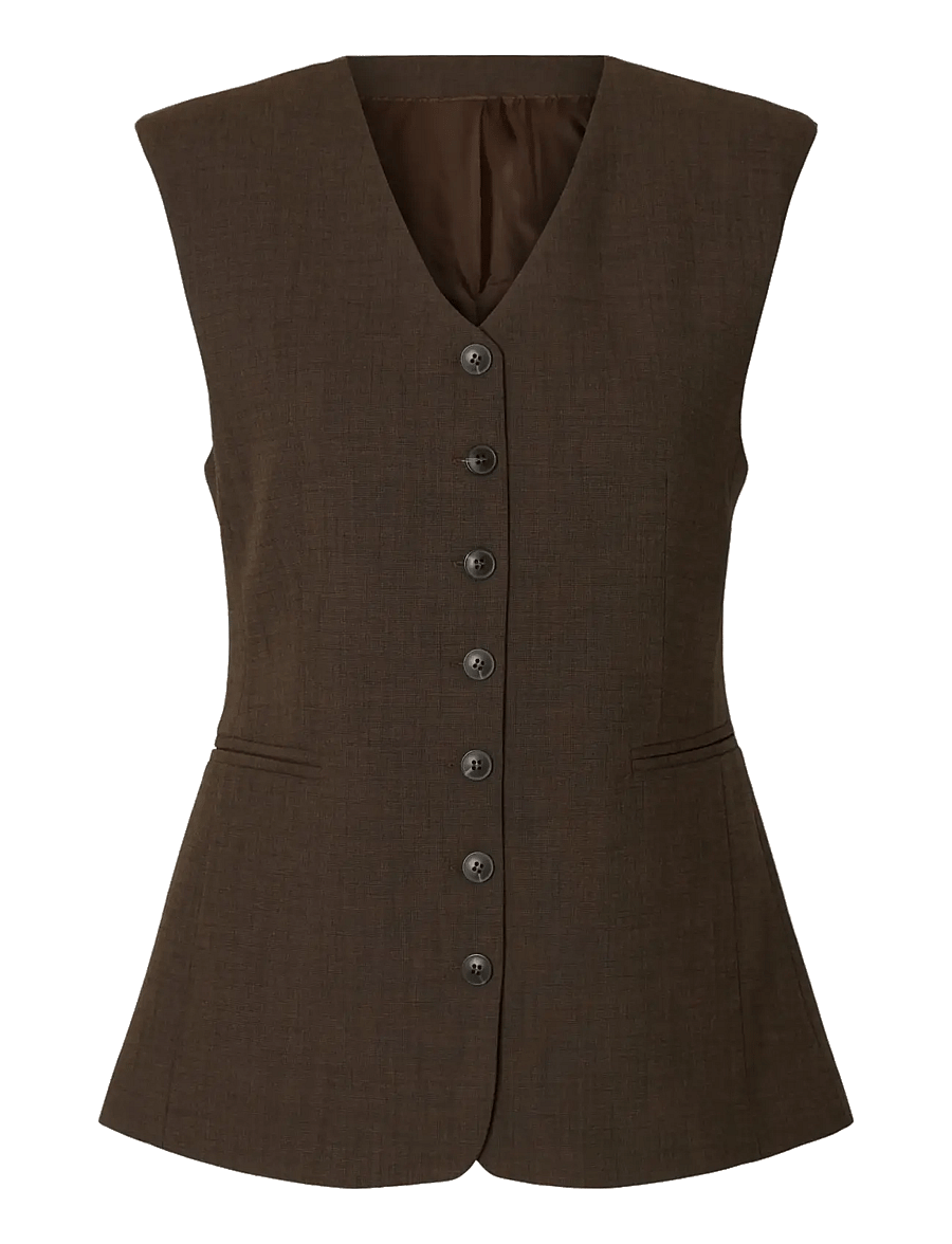 Selected - SLWFITTED SIGNE VEST - delicioso - 0