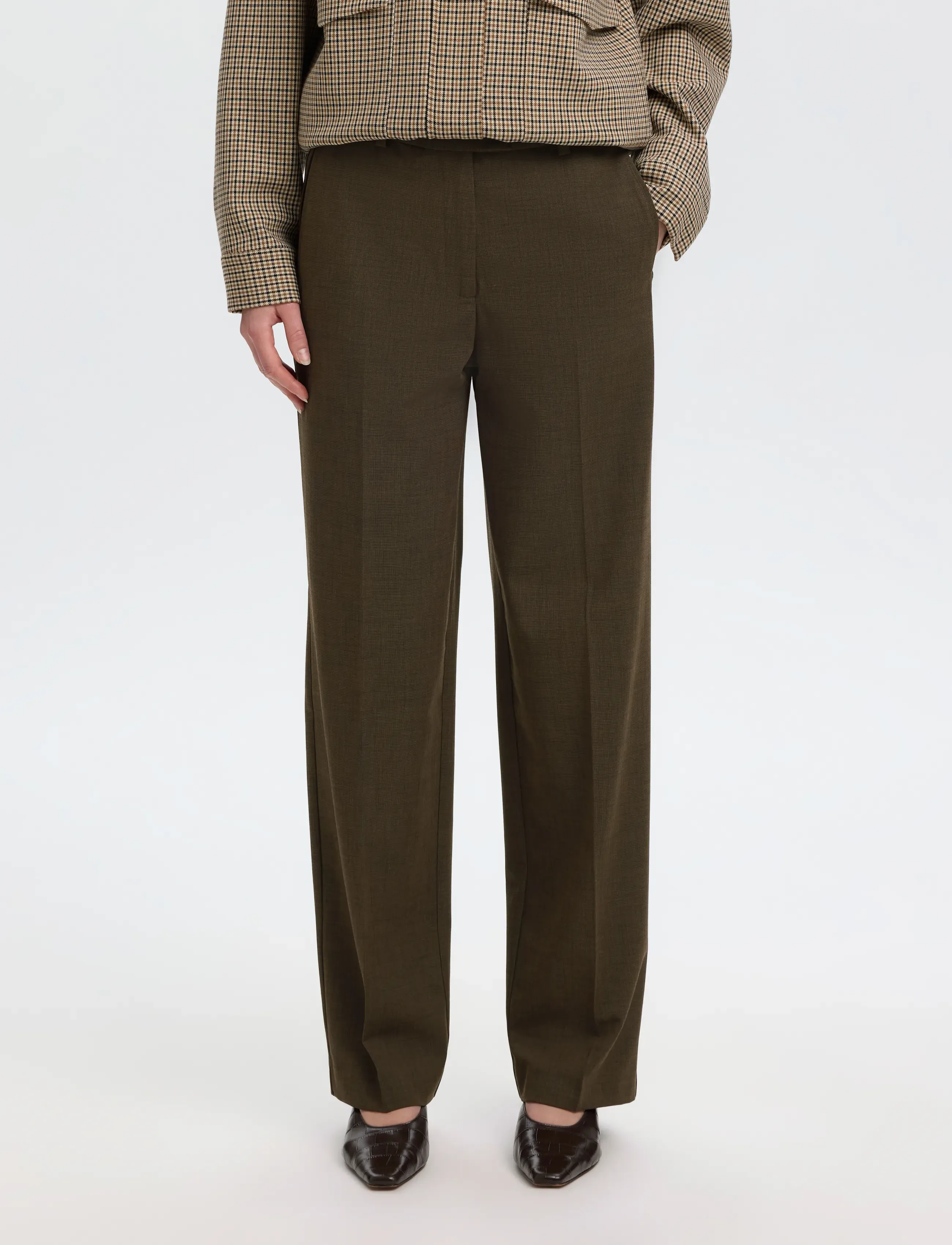 Selected SLWRELAXED SIGNE MW PANT - Hosen - DELICIOSO / brown