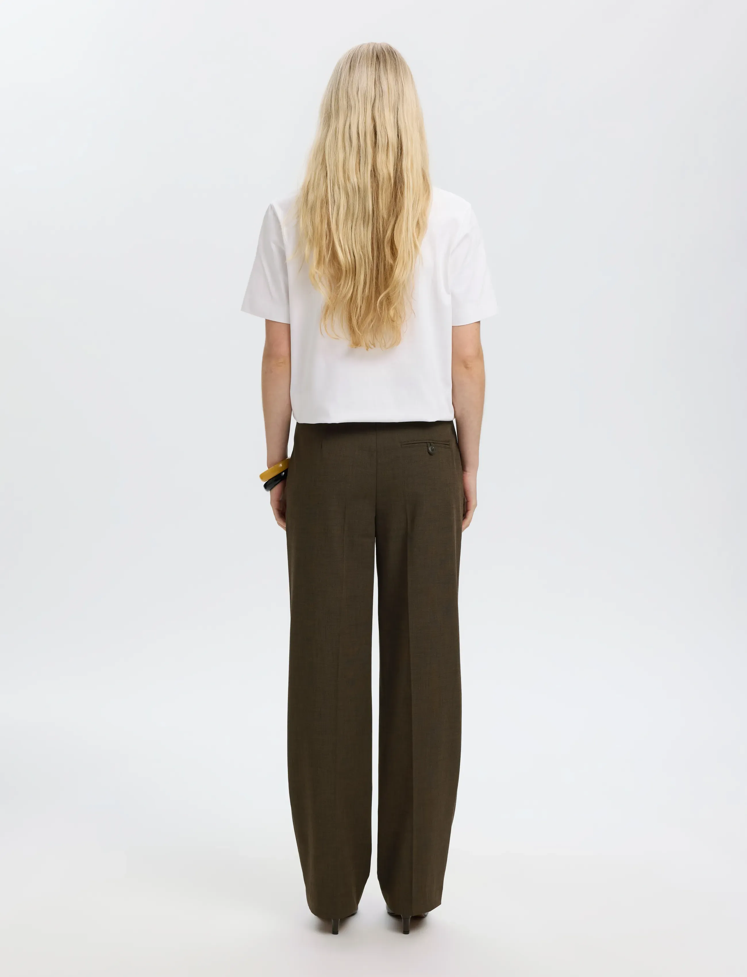 Selected - SLWRELAXED SIGNE MW PANT - delicioso - 2