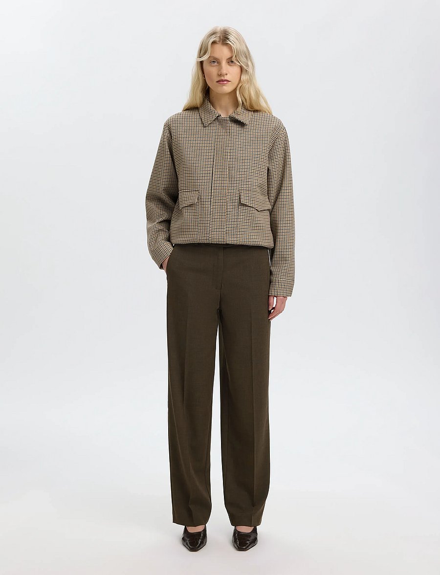 Selected - SLWRELAXED SIGNE MW PANT - hose mit geradem bein - delicioso - 3